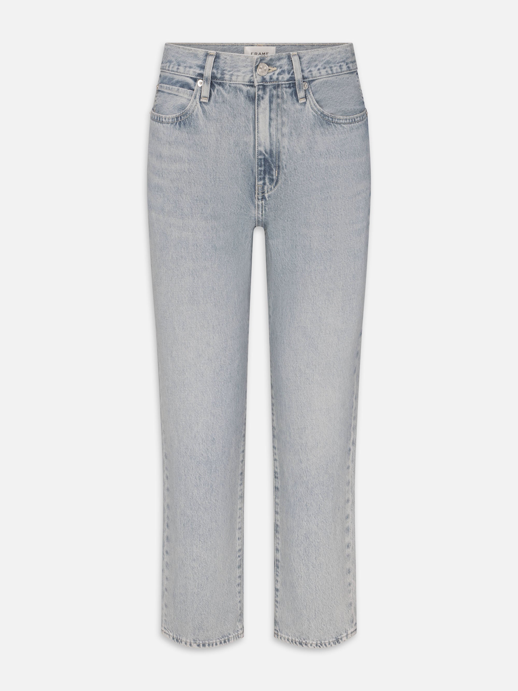 Frame The Ruler Crop Jeans In Gray