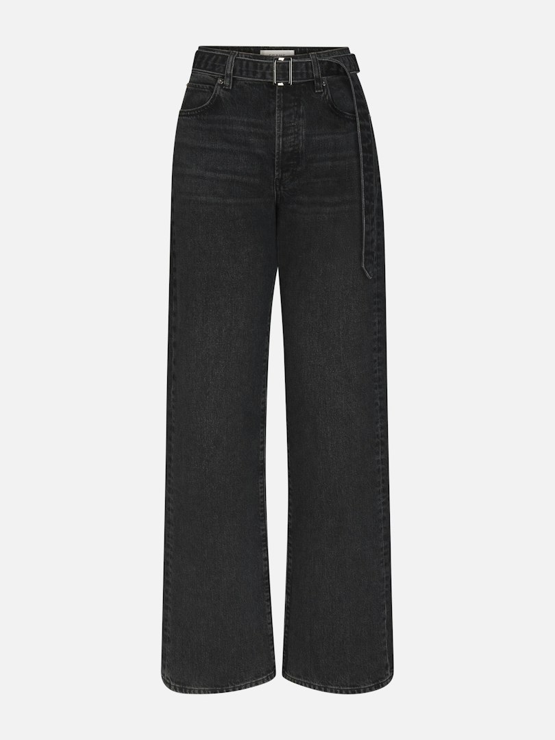 FRAME Women's The Belted Loose Jeans Denim Size 28