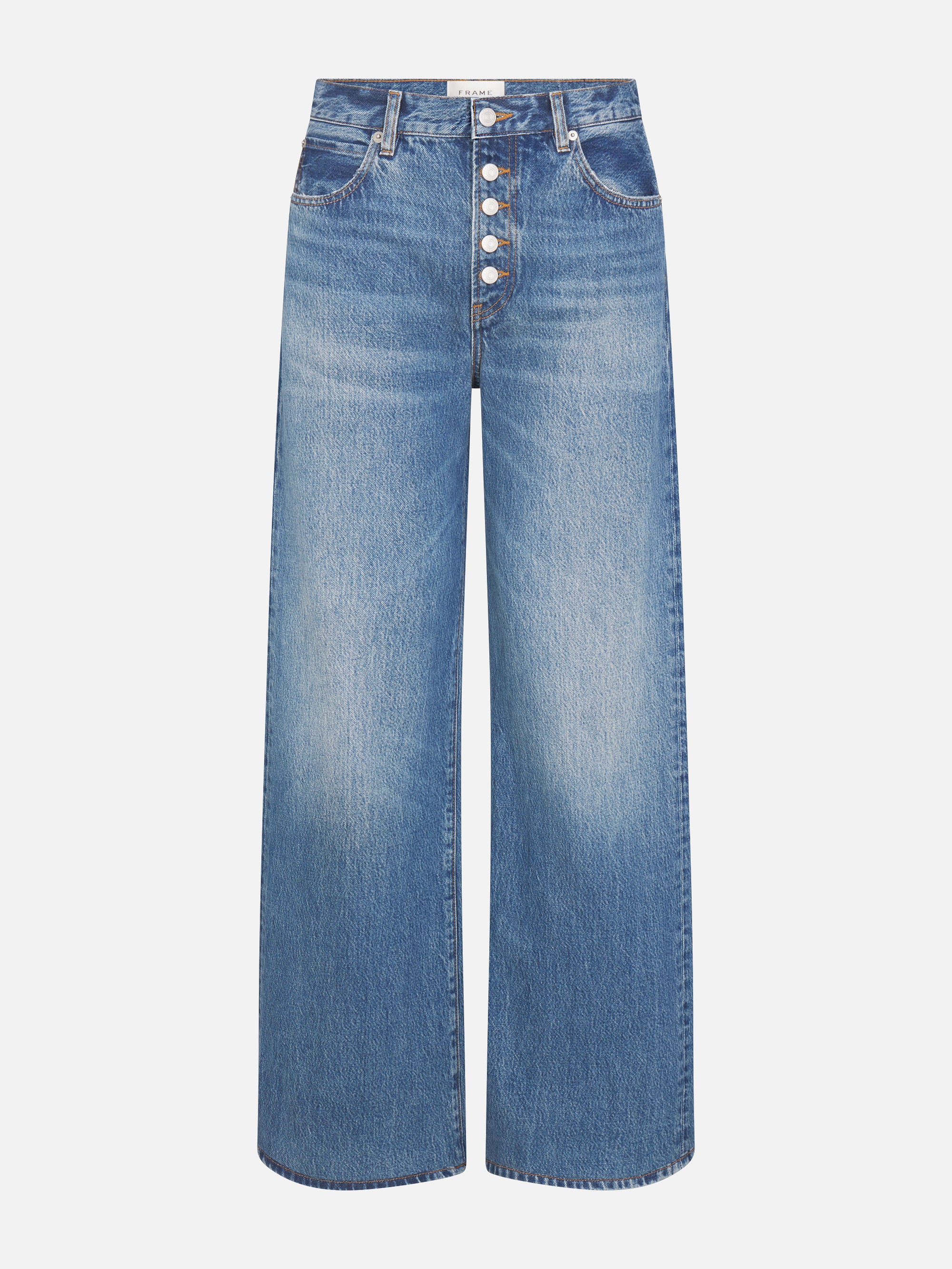 Frame Women's The Loose Exposed Buttons Jeans