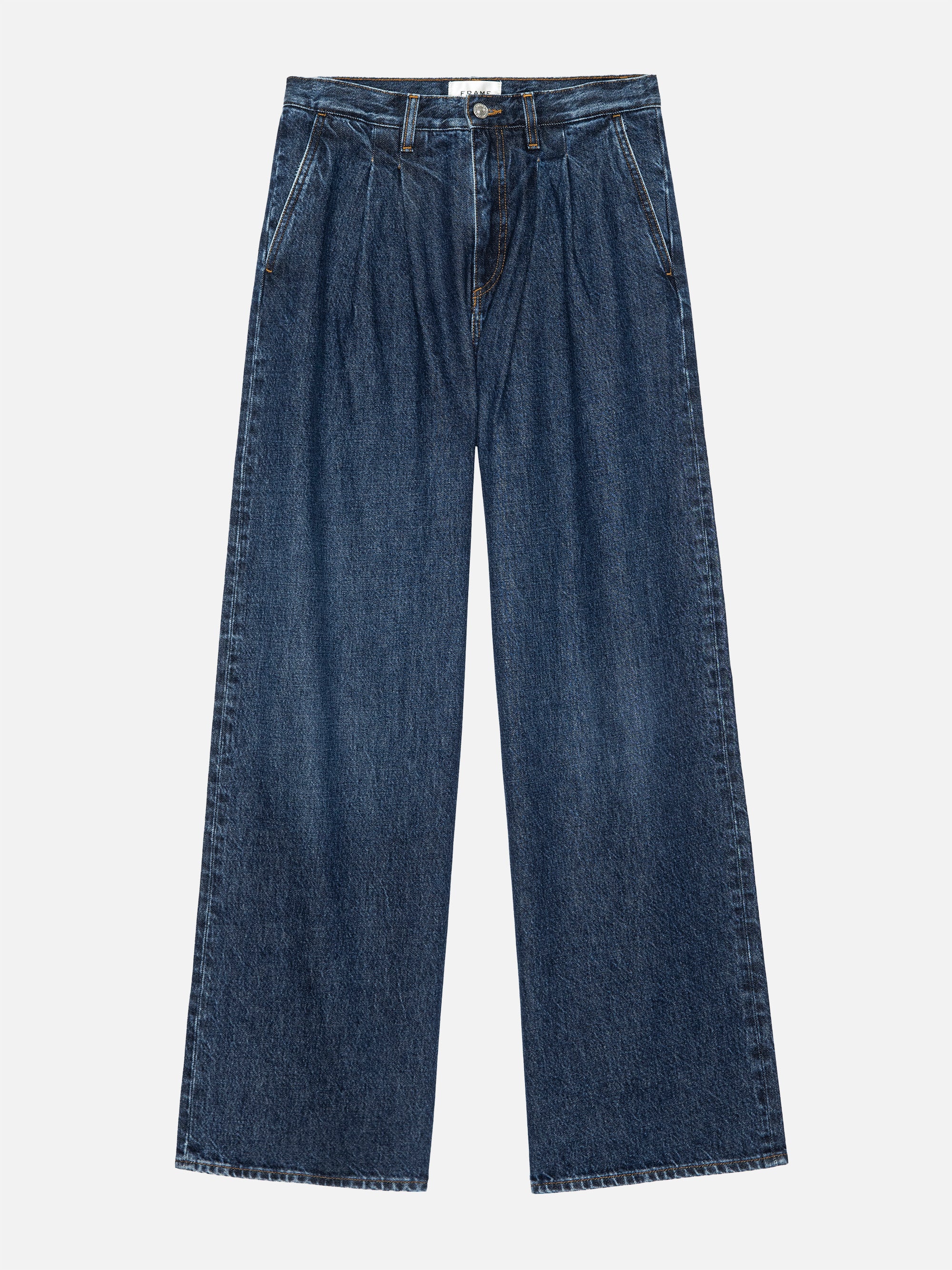 Frame The Pleated Trouser Pants In Blue