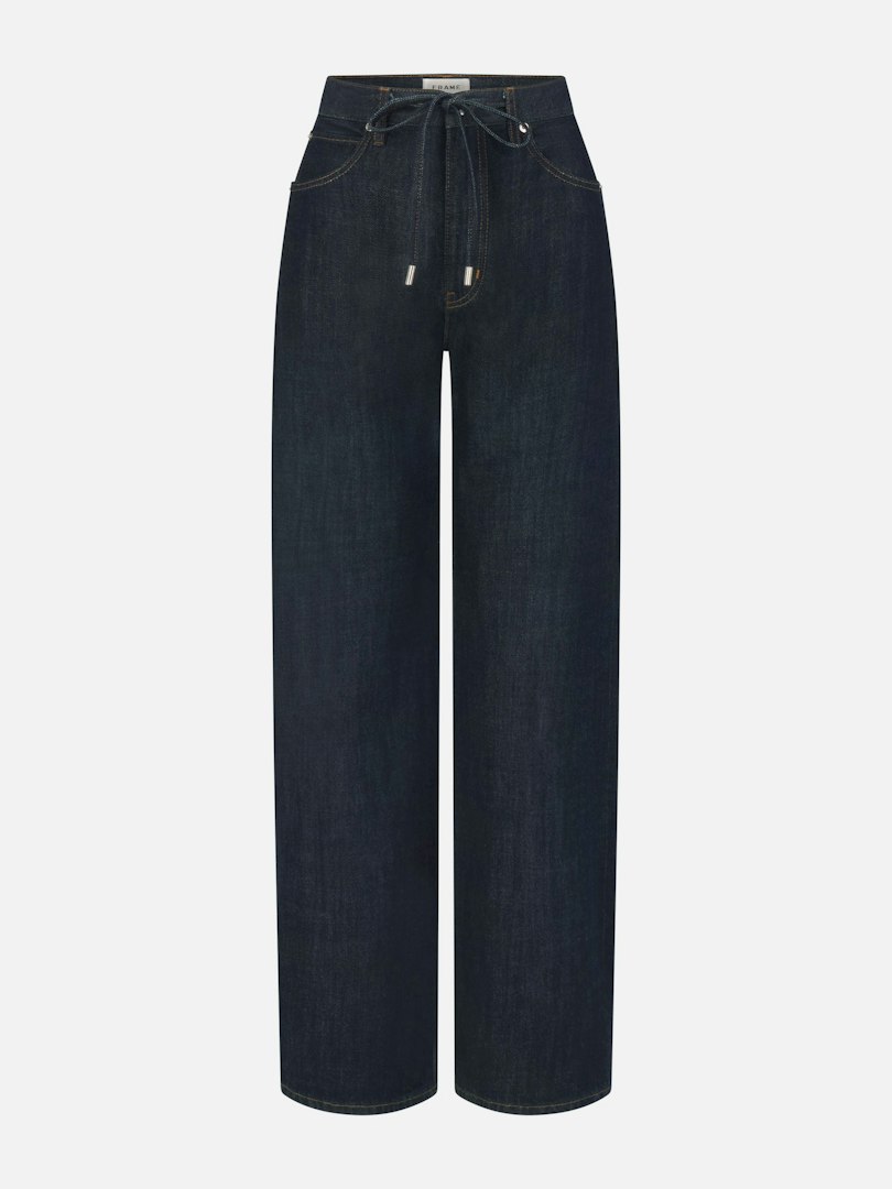 FRAME Women's The Off Duty Drawstring Bow Jeans Denim Size 28