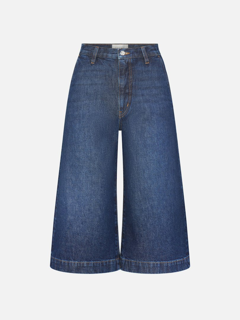 FRAME Women's The Culotte Pants Trooper Denim Size 30