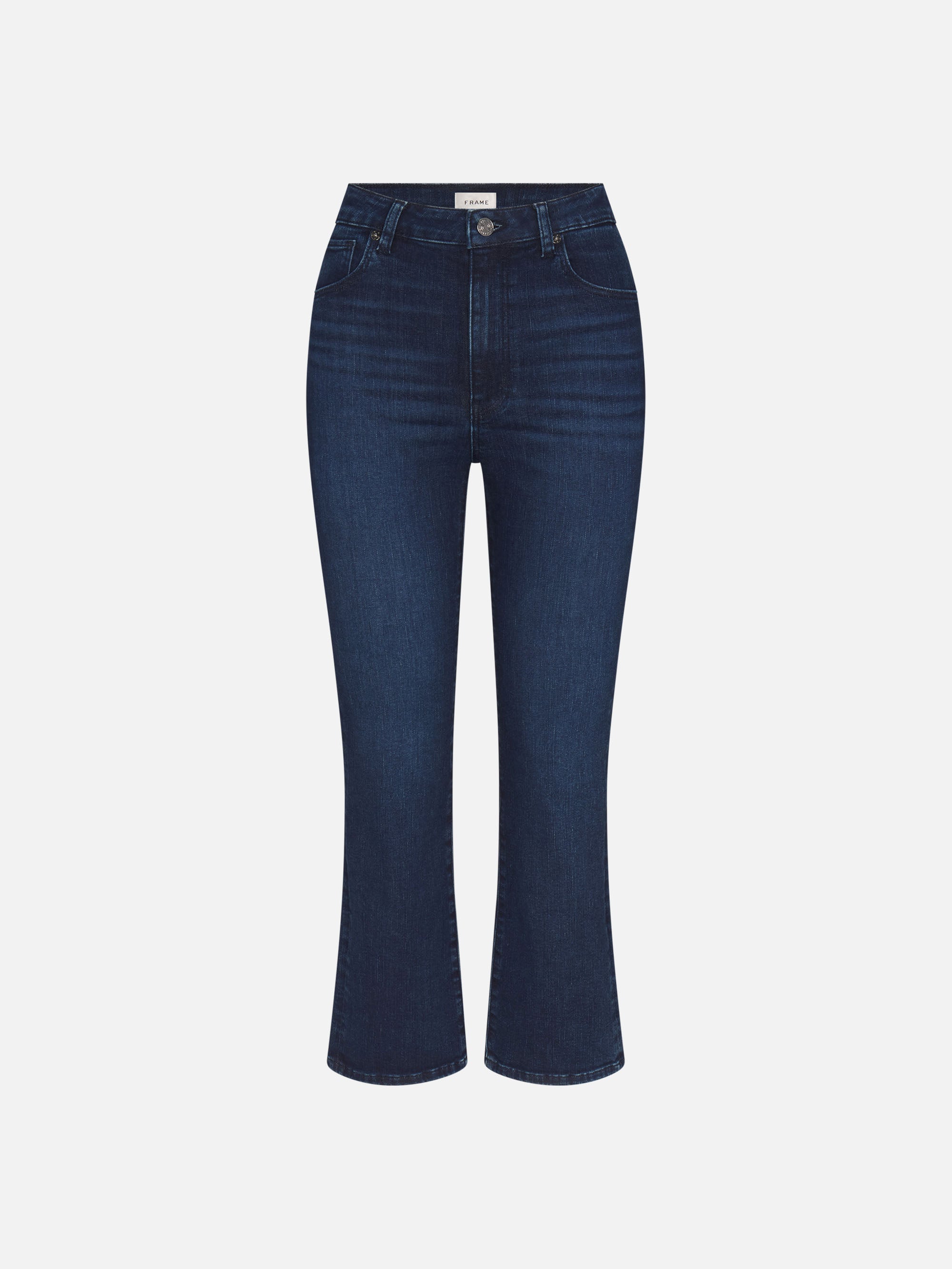 Frame The Reboot Crop Bootcut Jeans In Blue