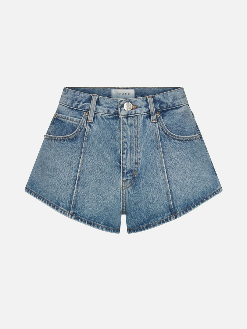 FRAME Women's The Tilt Shorts Juna Denim Size 32