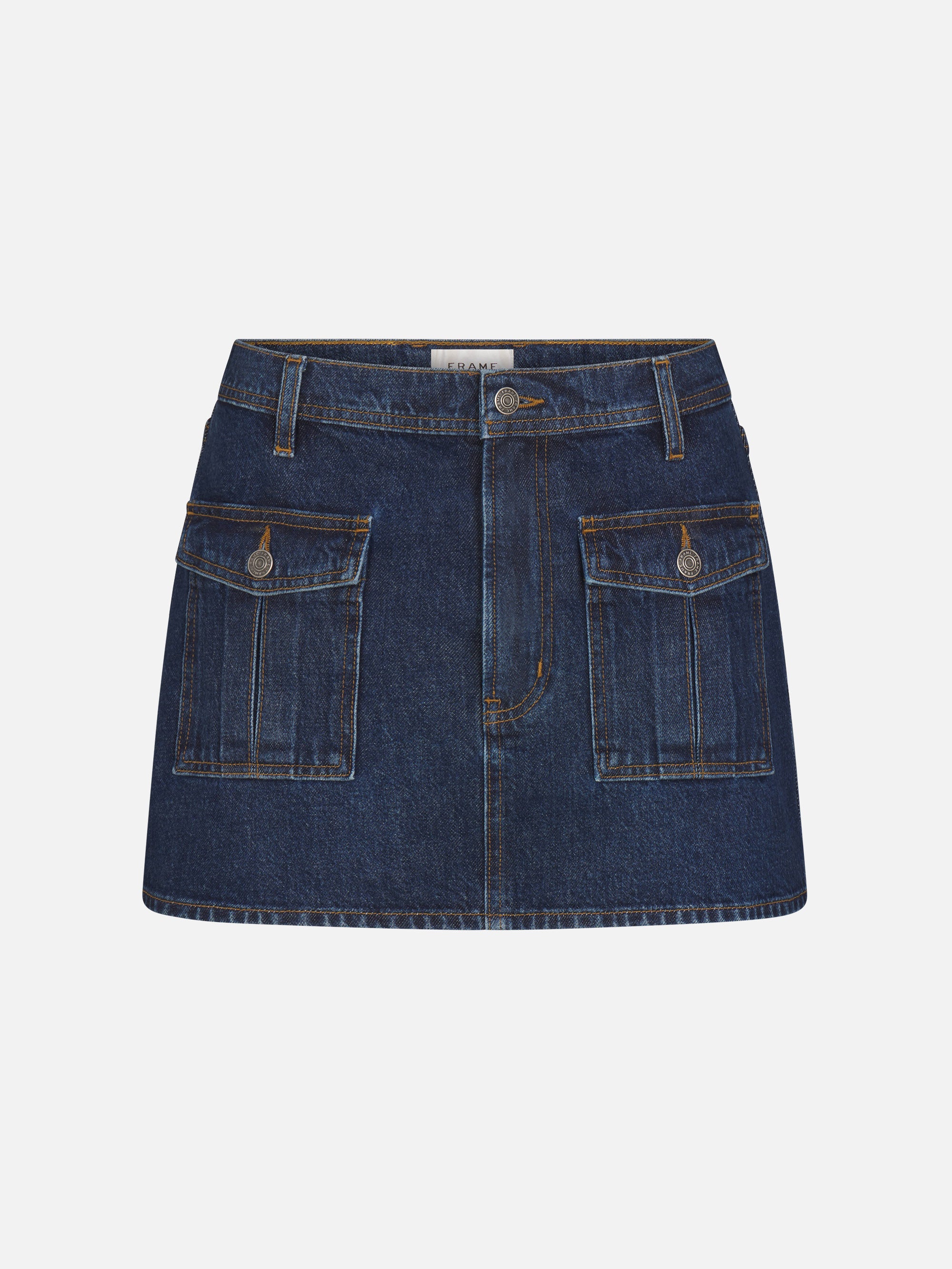 Frame Women's The Mini Denim Utility Skirt Dress