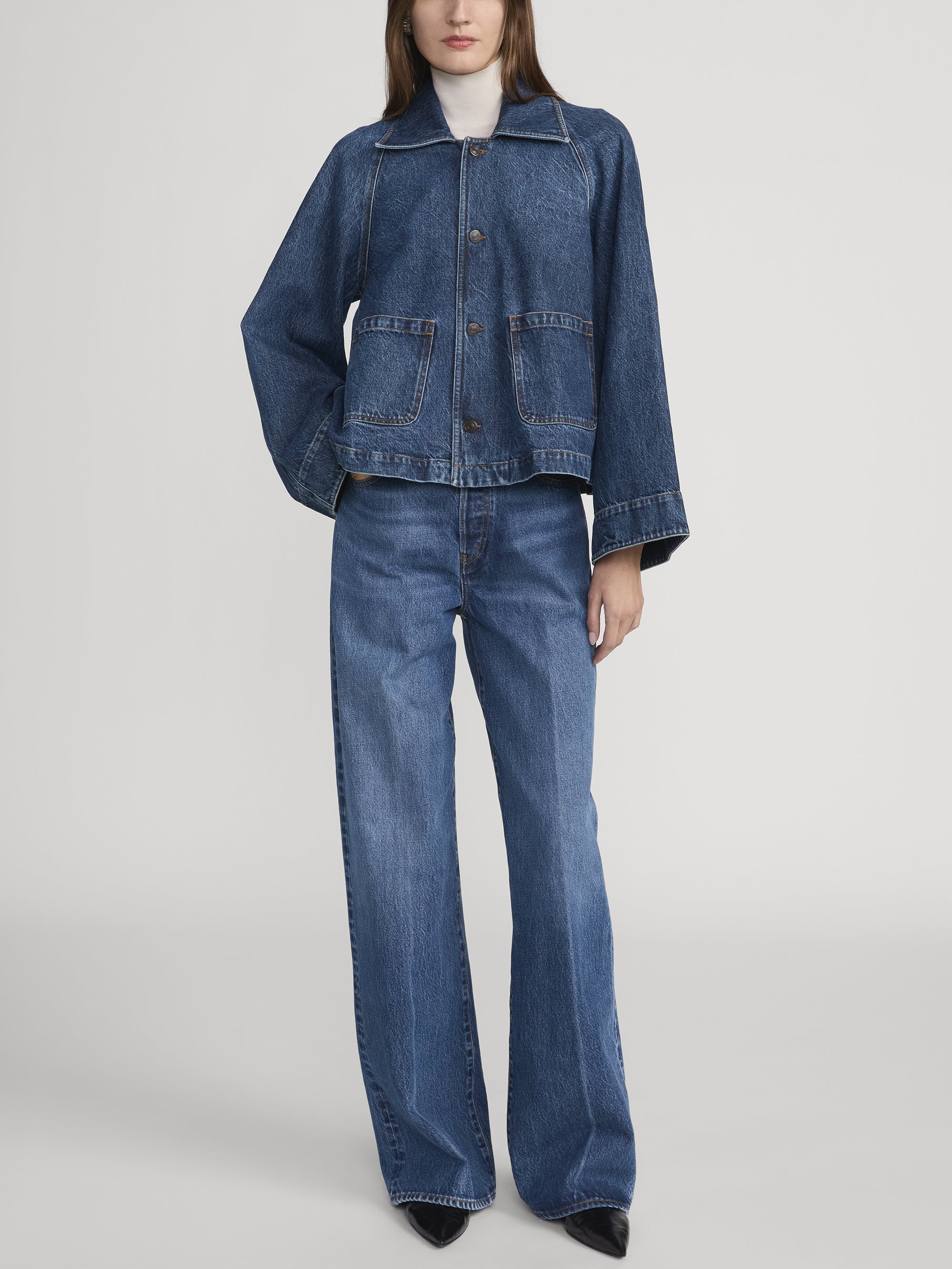 Le Vintage Jacket Raw Hem in Rossum Rips – FRAME