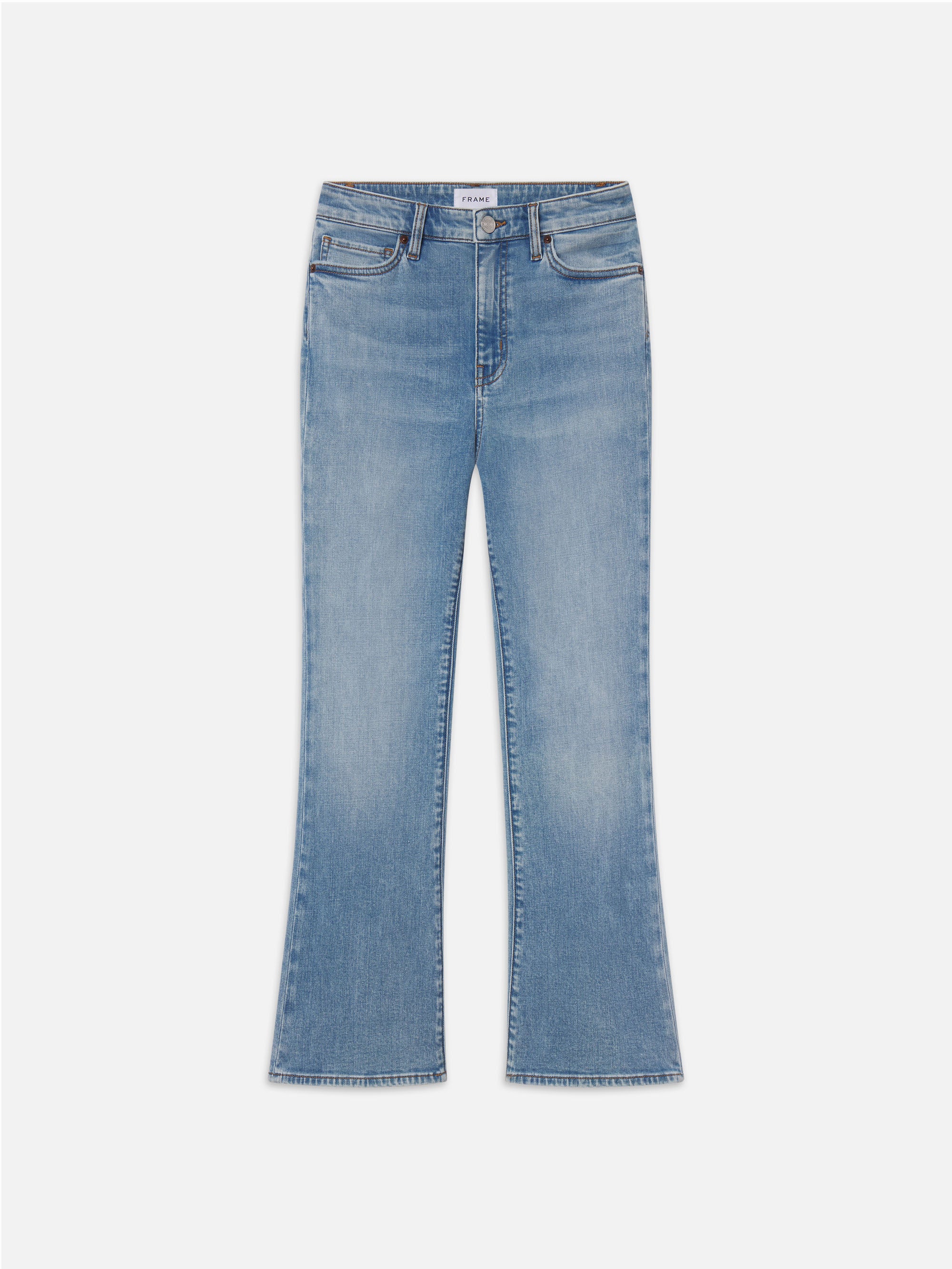 Frame Le Crop Mini Bootcut Jeans In Blue