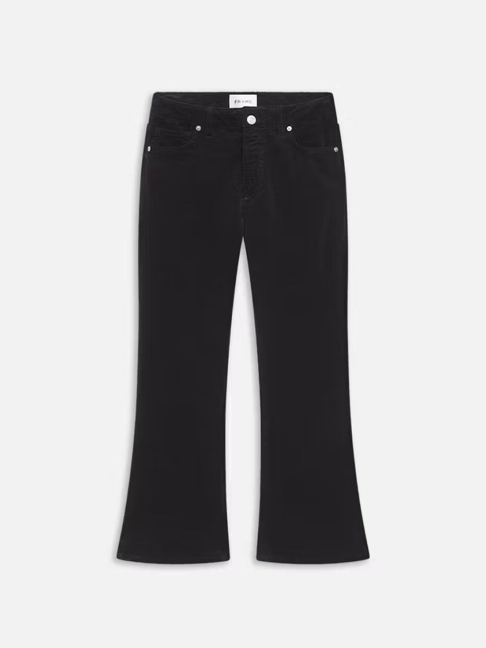 Frame Denim Le Crop Mini Boot Jeans- Black Velvet Corduroy Pants- Size 26 outlet