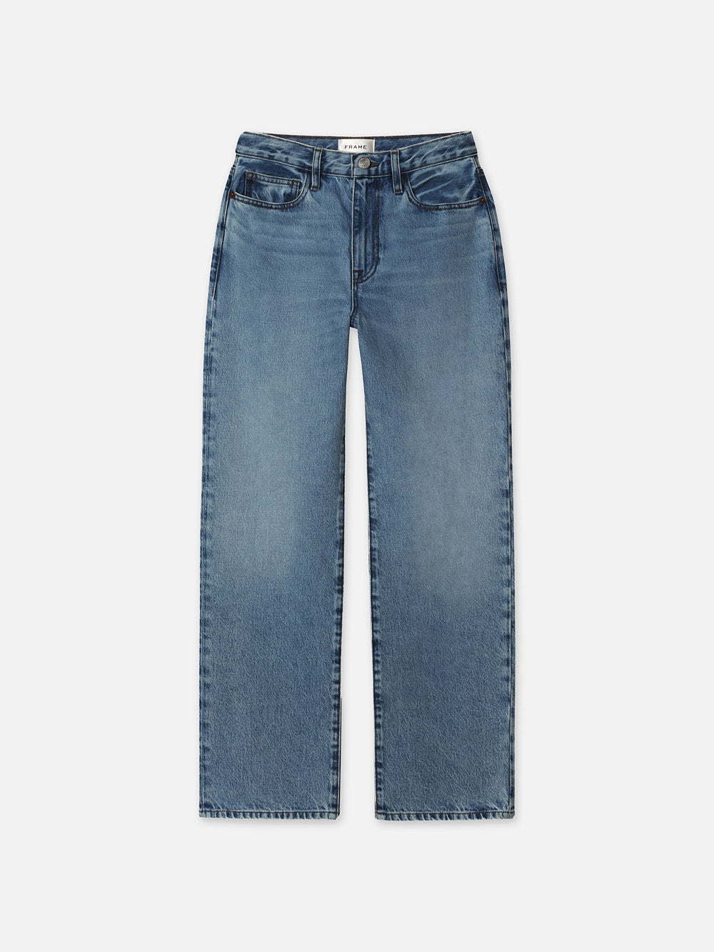 Frame Le Jane Crop High Rise Jeans In Blue