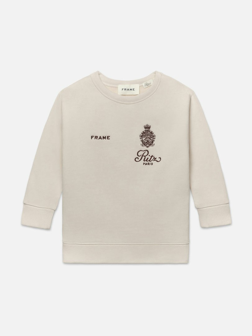 FRAME Ritz Kids' Crewneck Sweatshirt 100% Cotton Size 4