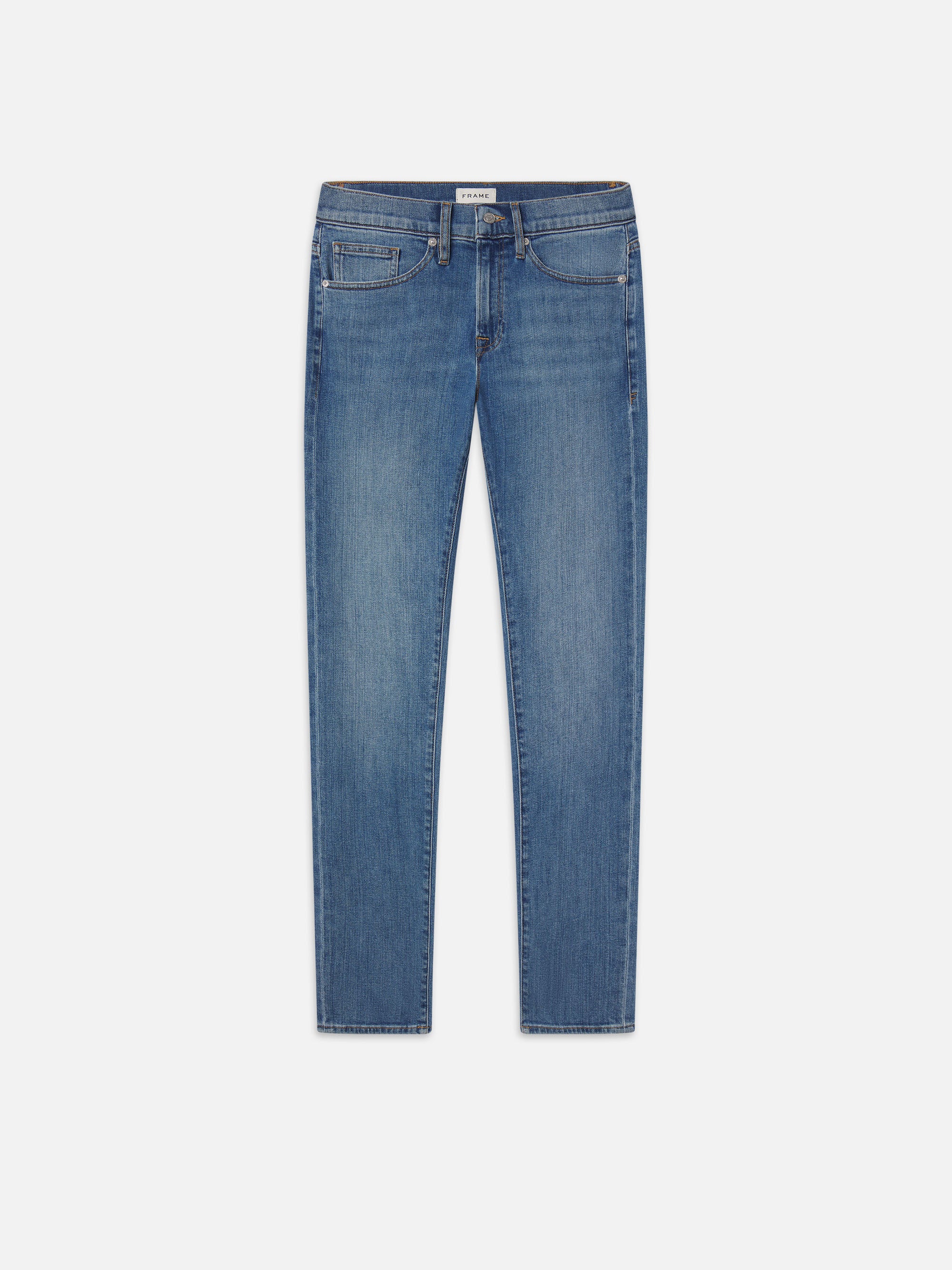 Frame Modern Straight Jeans In Blue