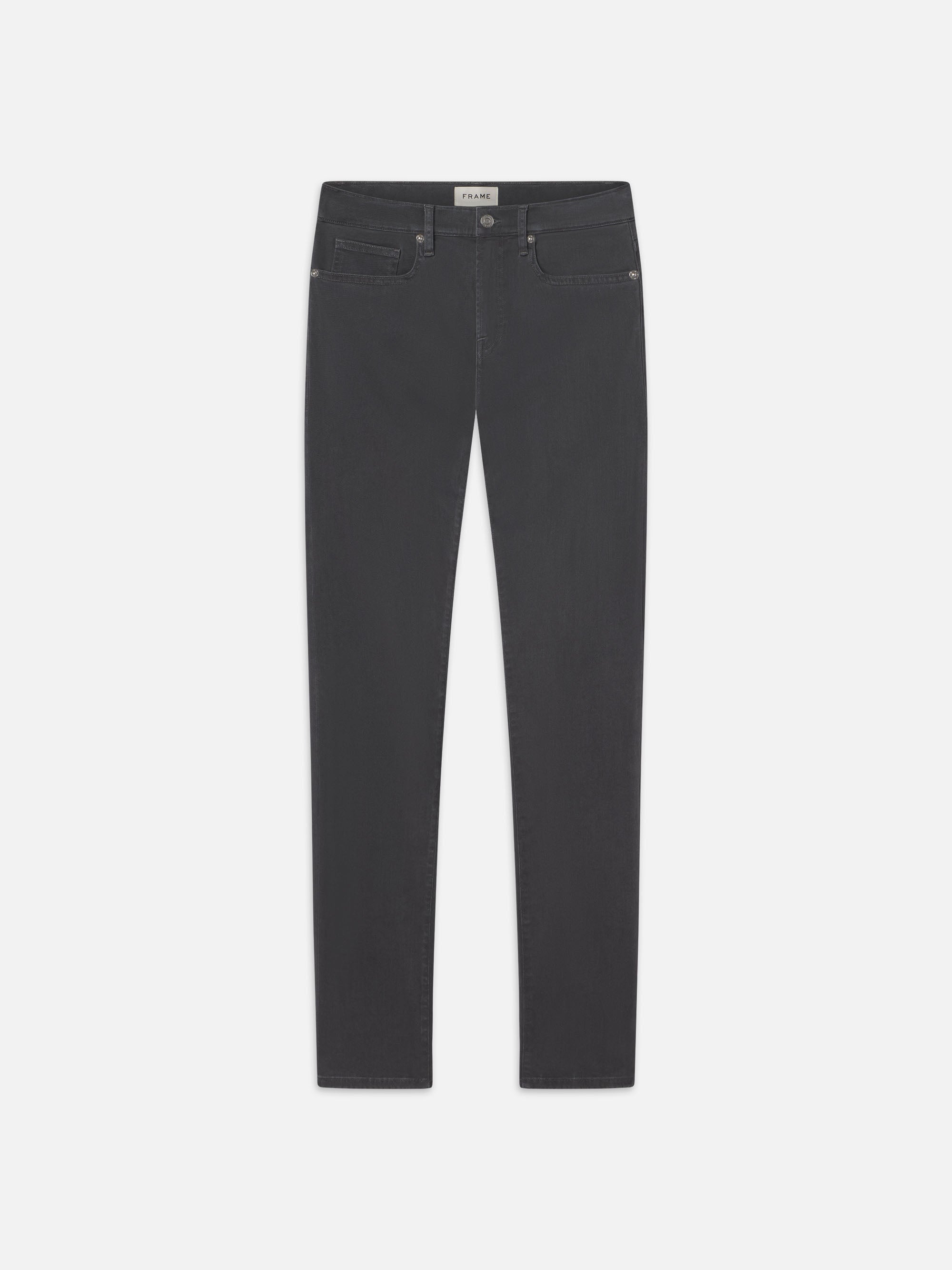 Frame L'homme Slim Brushed Twill Jeans In Gray