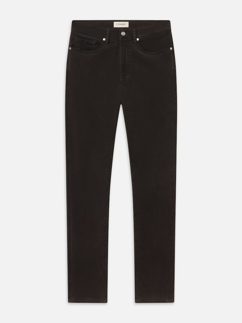 FRAME Men's L'Homme Slim Brushed Twill Jeans Deep Brown Denim Size 31