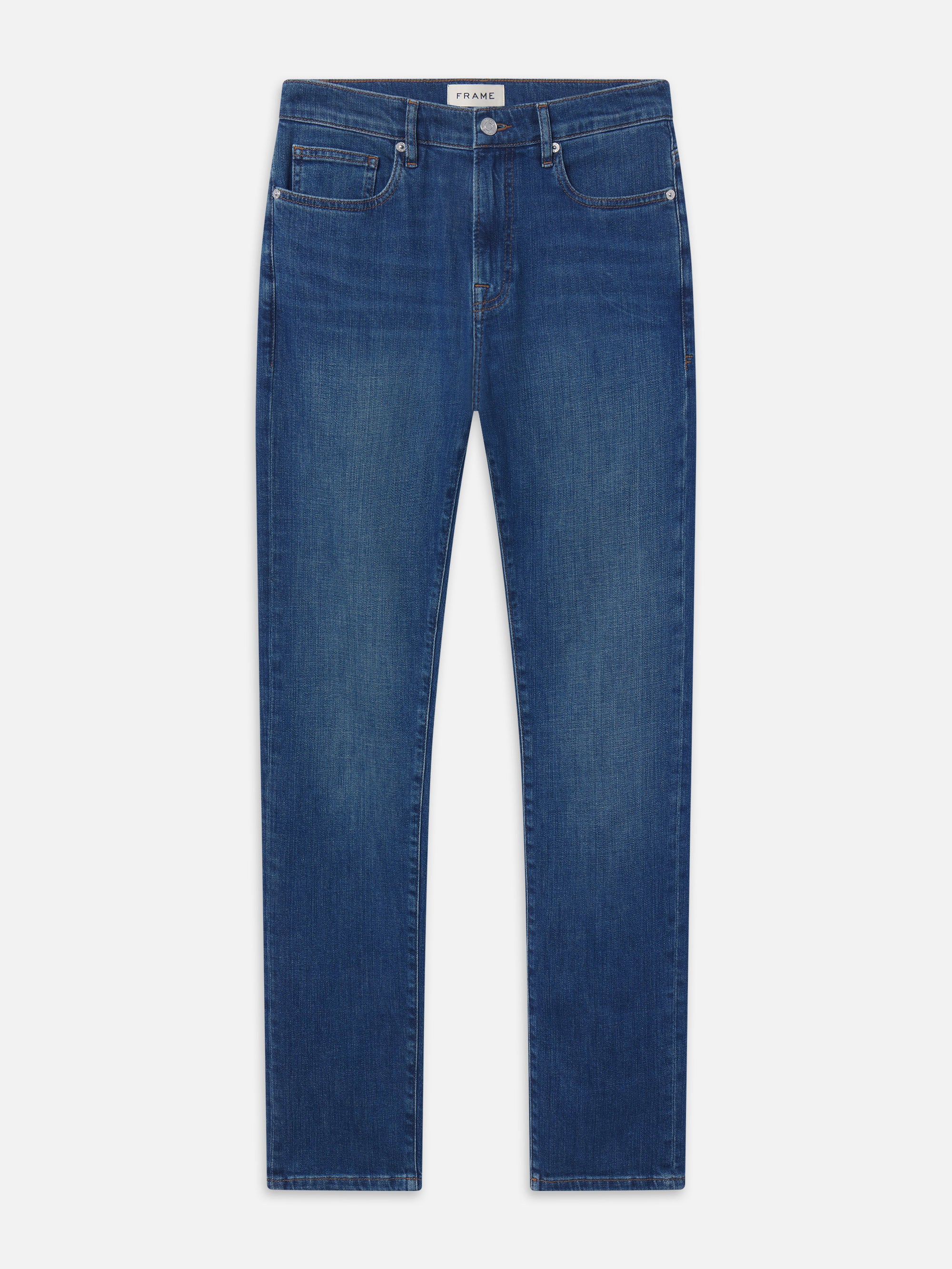 Frame Modern Straight Jeans In Blue