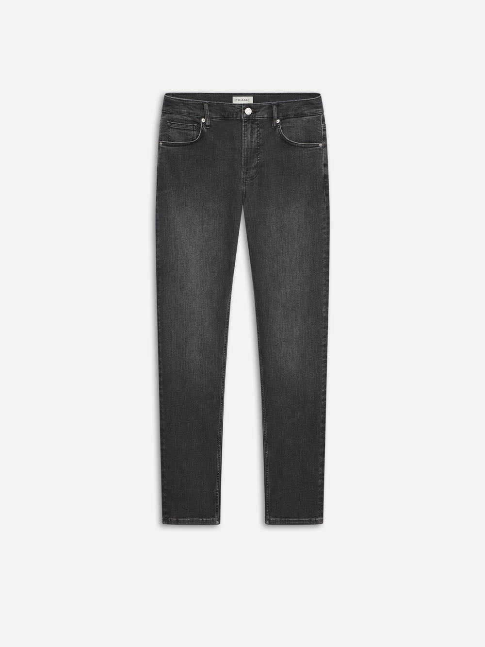 Frame Jetset Modern Straight Jeans In Black