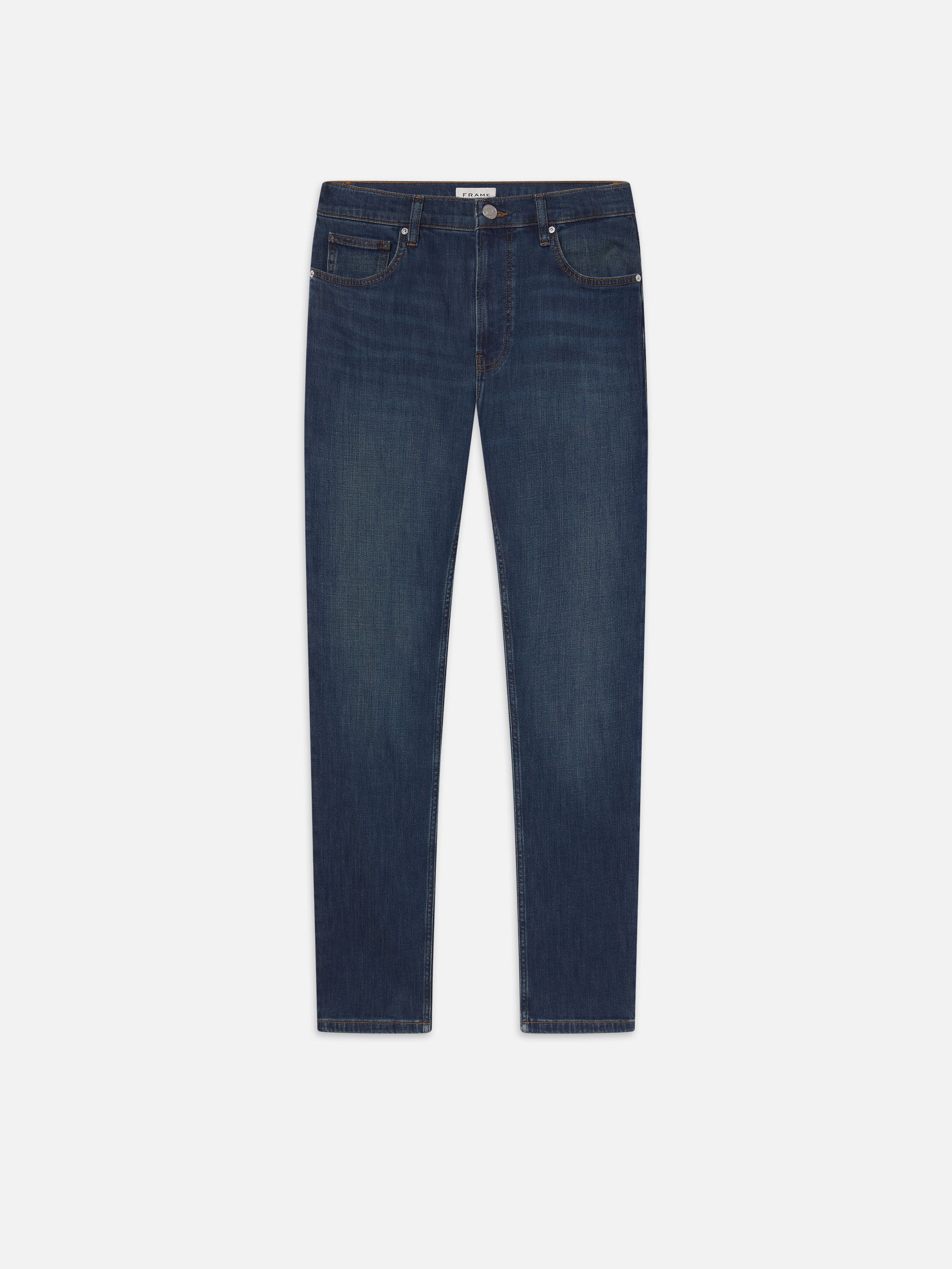 Frame Whiskering-effect Jeans In Blue
