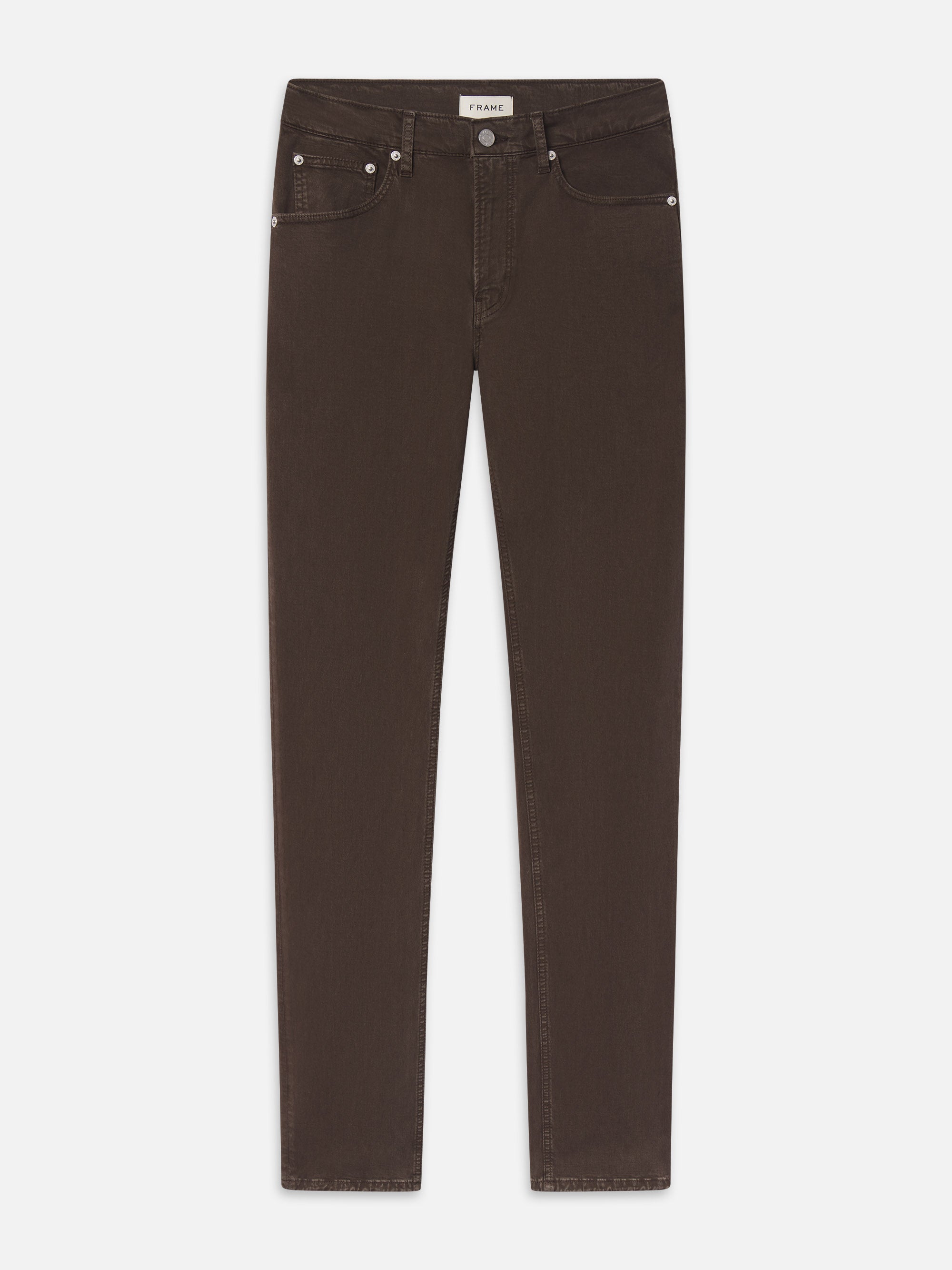 Frame The Modern Straight Jeans In Brown
