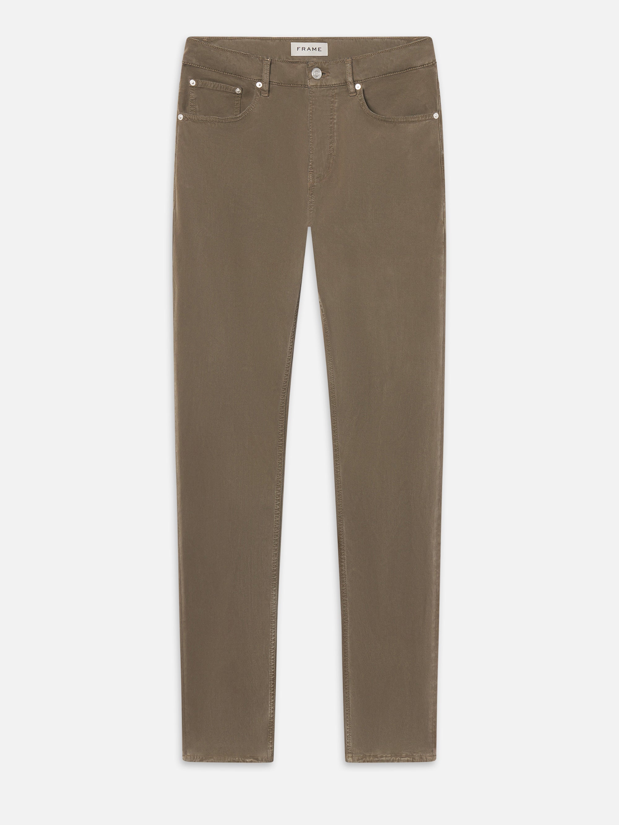 Frame Modern Straight Jeans In Brown