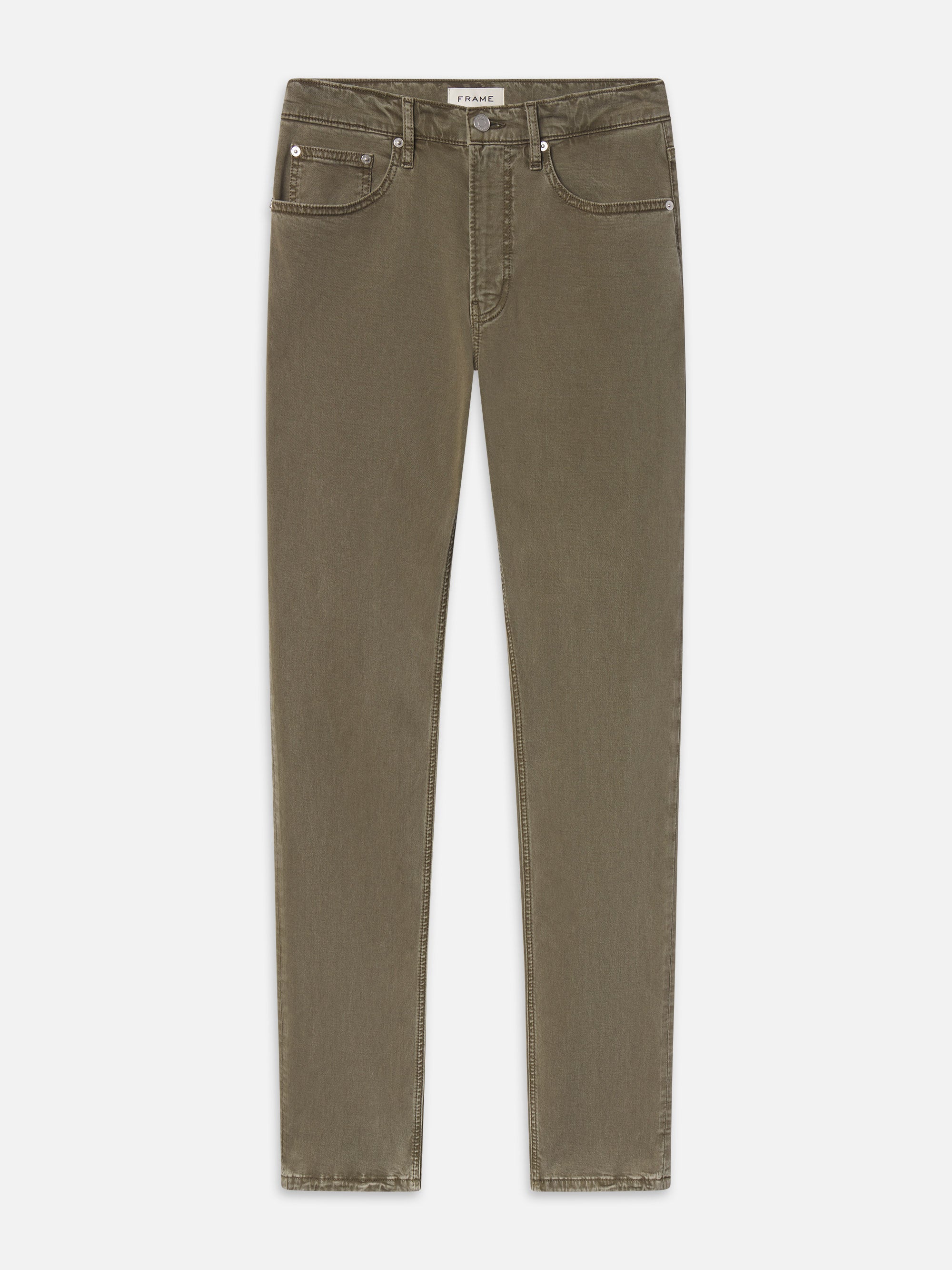 Frame Modern Straight Jeans In Green