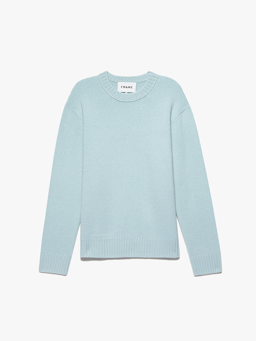 The Cashmere Crewneck Sweater in Mint Blue – FRAME