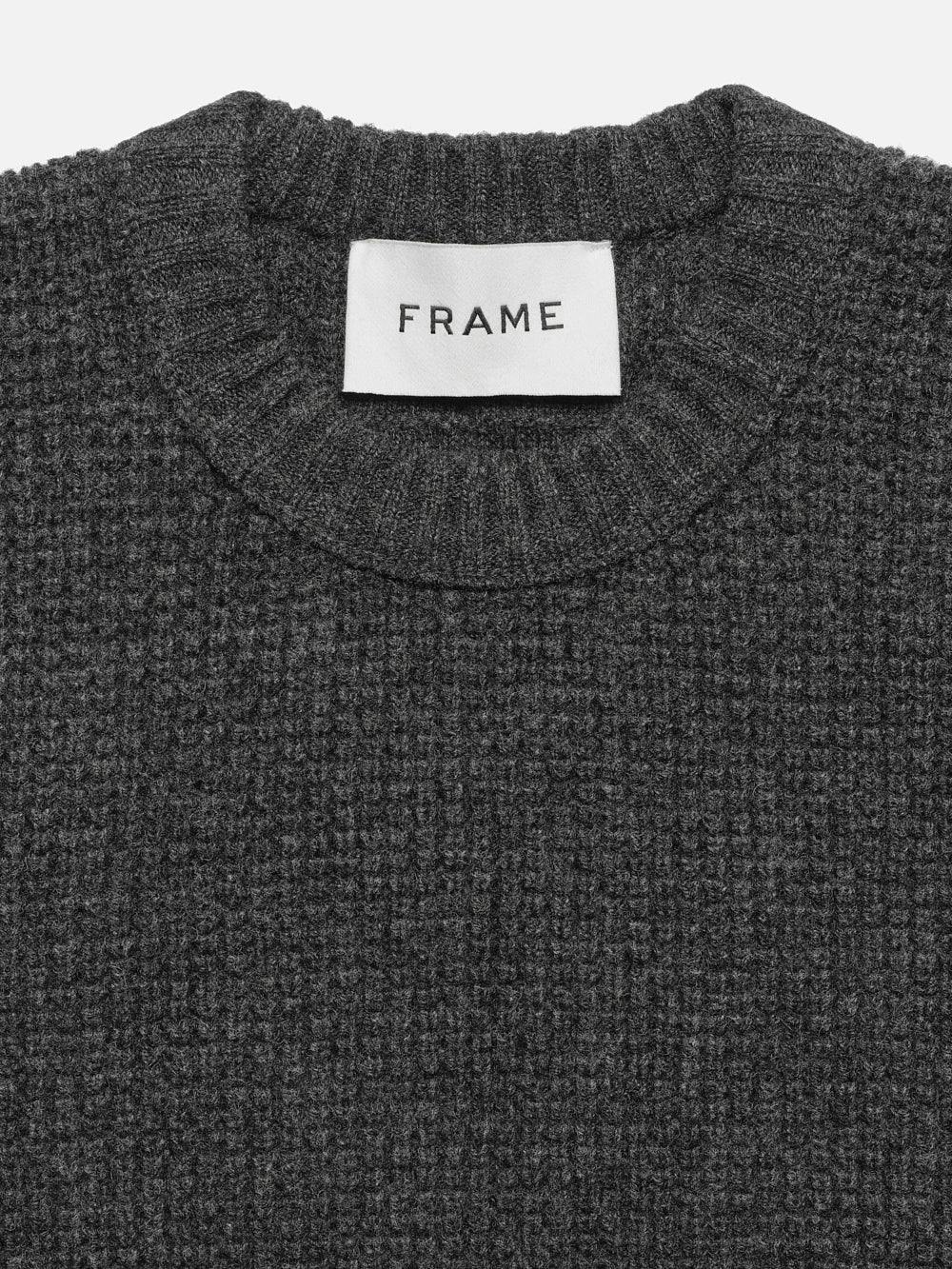 Wool Crewneck Sweater in Charcoal – FRAME