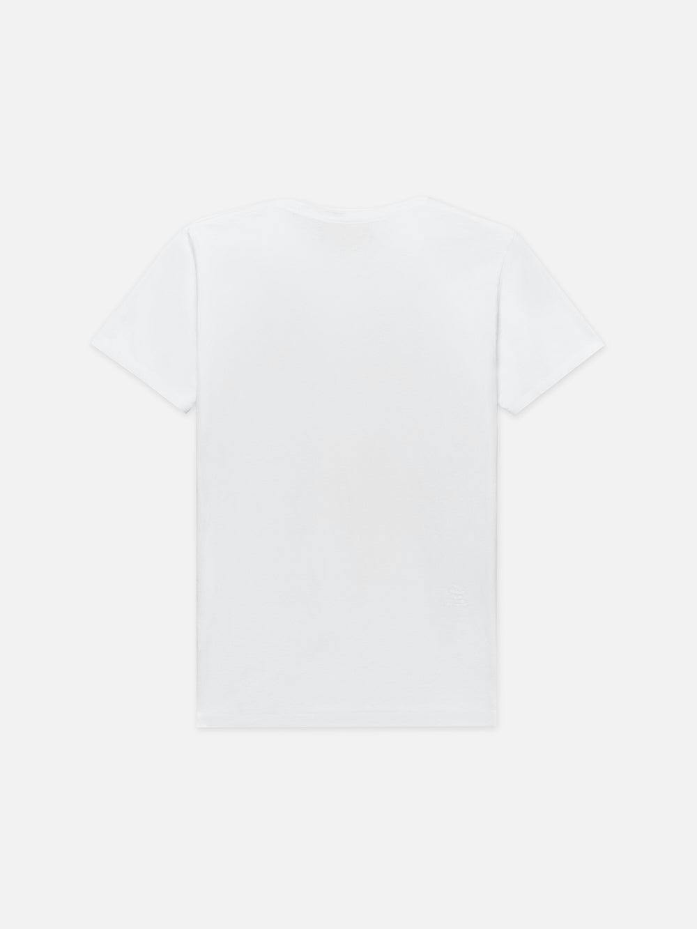 FRAME Logo Tee in Blanc