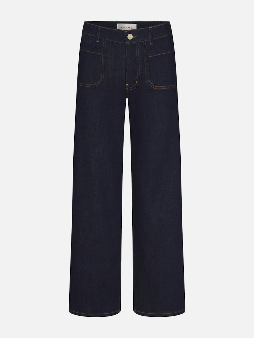 FRAME Women's Le Pixie Slim Palazzo Modern Pocket Jeans Denim Size 26