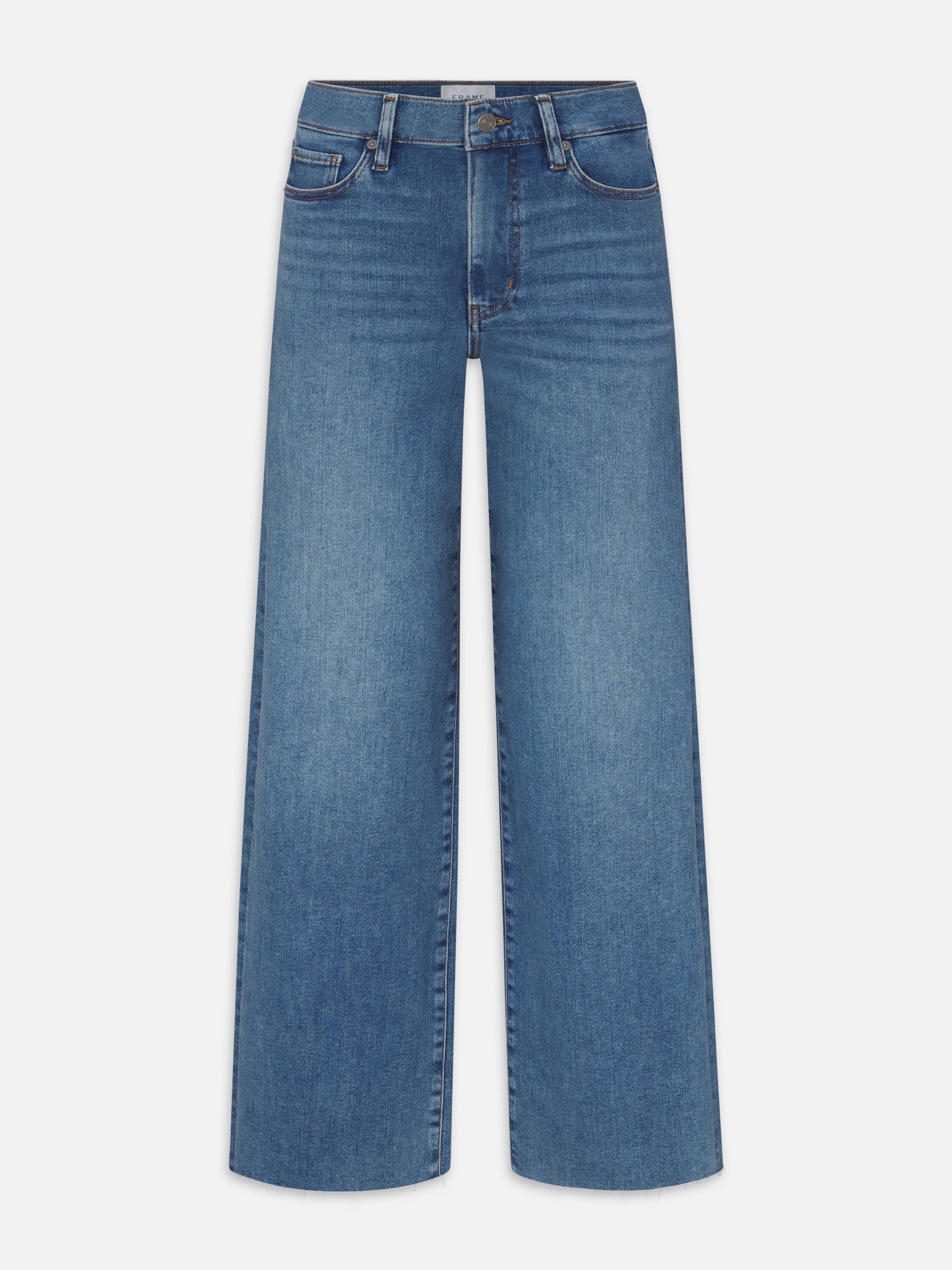 Frame Le Pixie Slim Palazzo Jeans In Blue