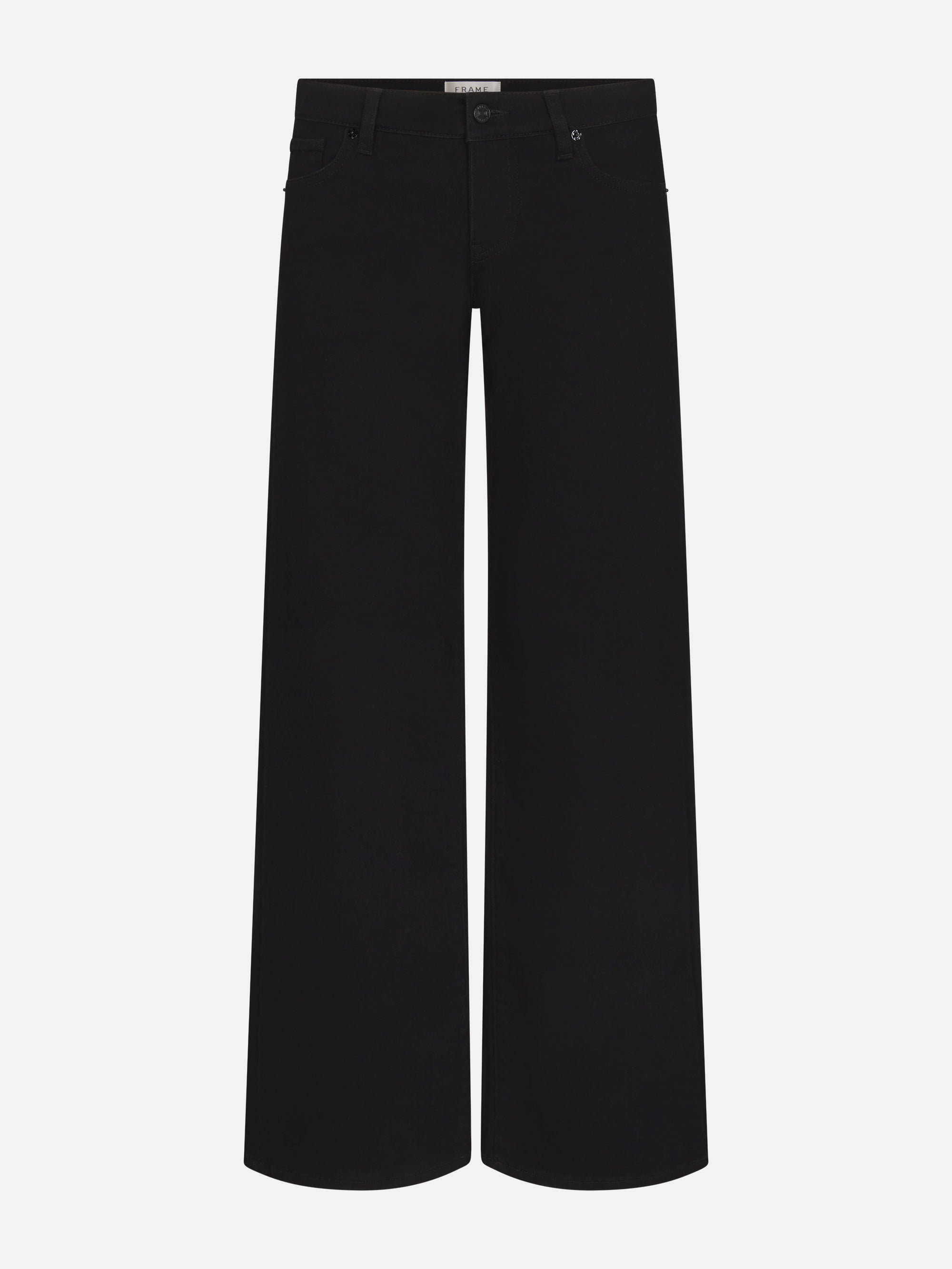 Frame Women's Low Rise Le Slim Palazzo Jeans In Black