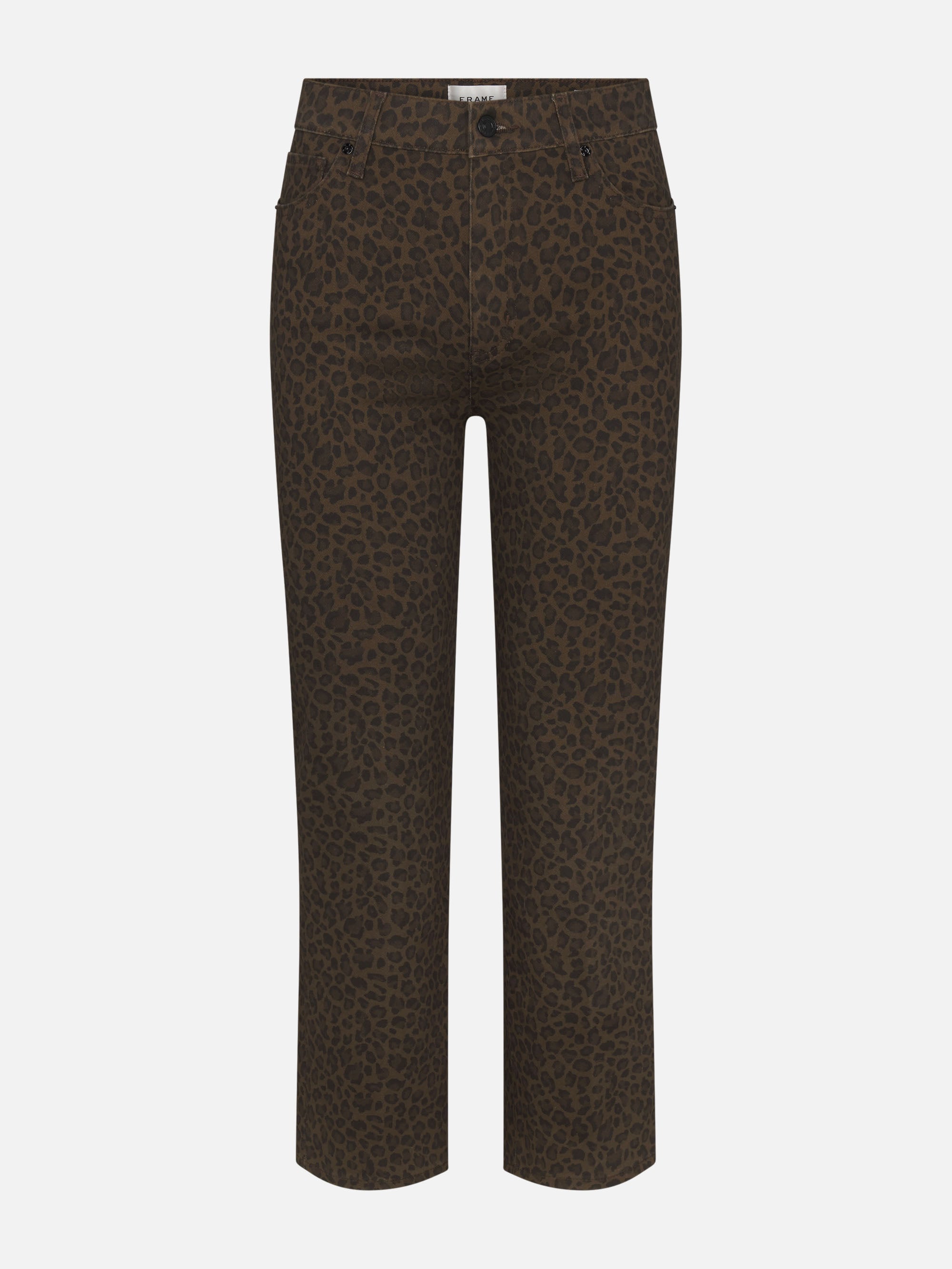 Frame Le Sleek Straight Jeans In Brown