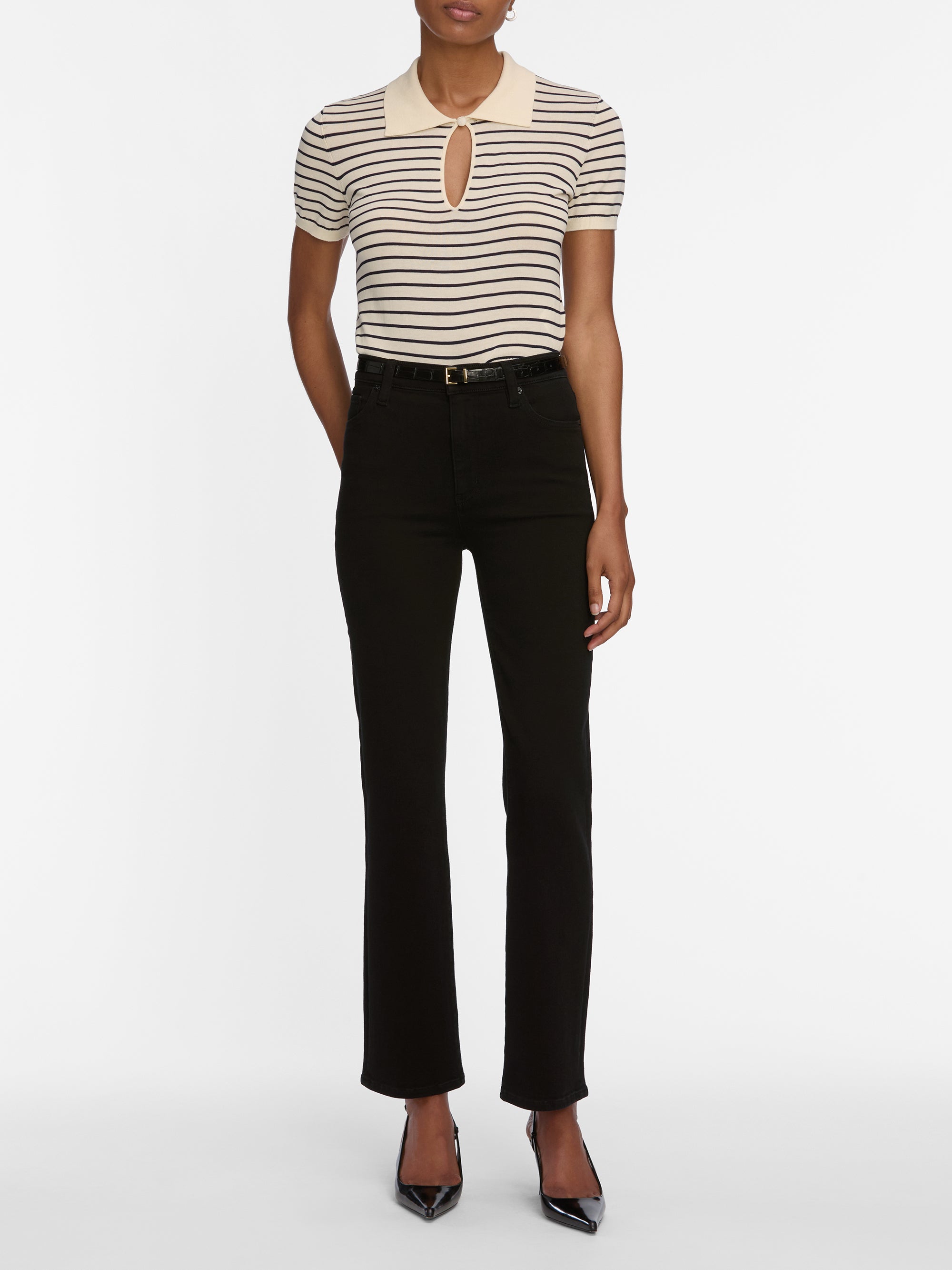 LE SLEEK STRAIGHT BLACK – FRAME