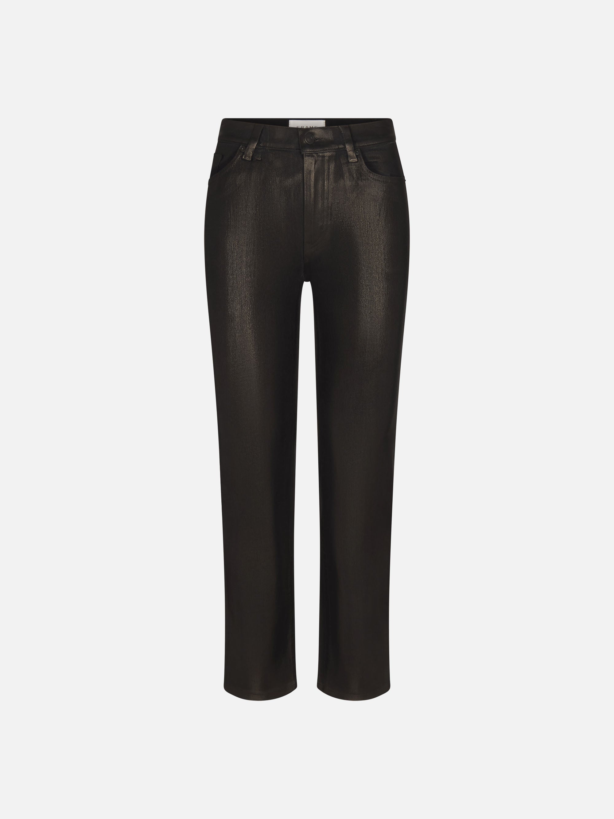 Frame Le Sleek Straight Jeans In Black