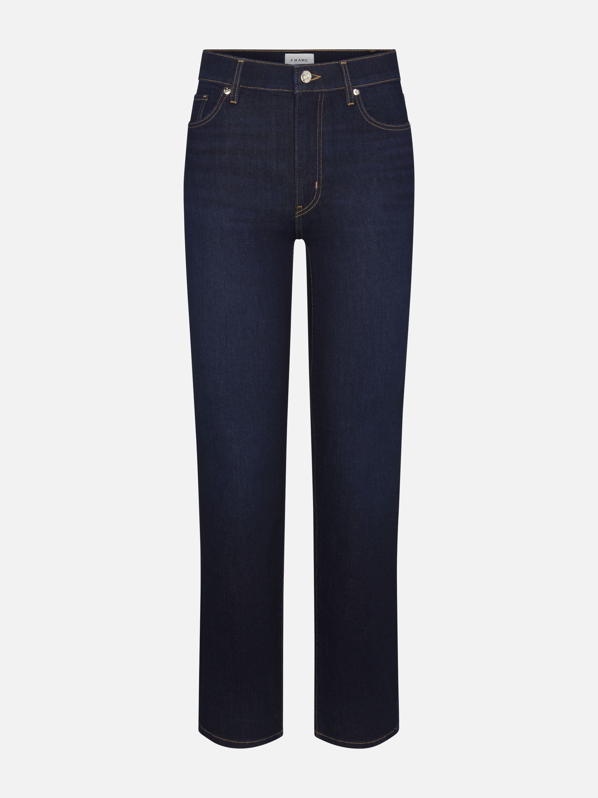 Frame Le Sleek Straight Long Jeans In Blue