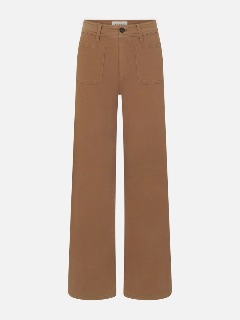 FRAME Women's Le Slim Palazzo Harbor Pocket Pants Denim Size 24