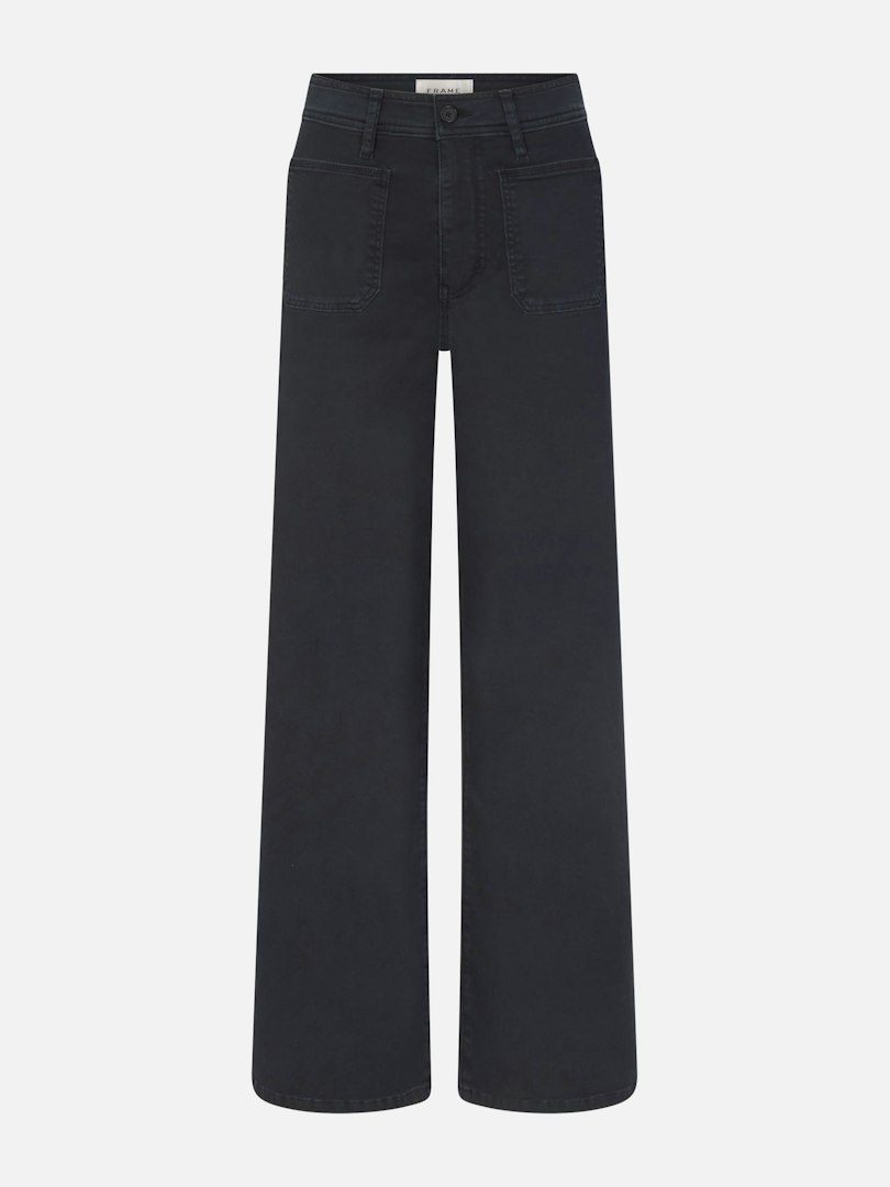 FRAME Women's Le Slim Palazzo Harbor Pocket Pants Denim Size 23