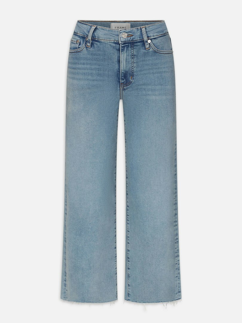 FRAME Women's Le Slim Palazzo Crop Jeans Denim Size 26