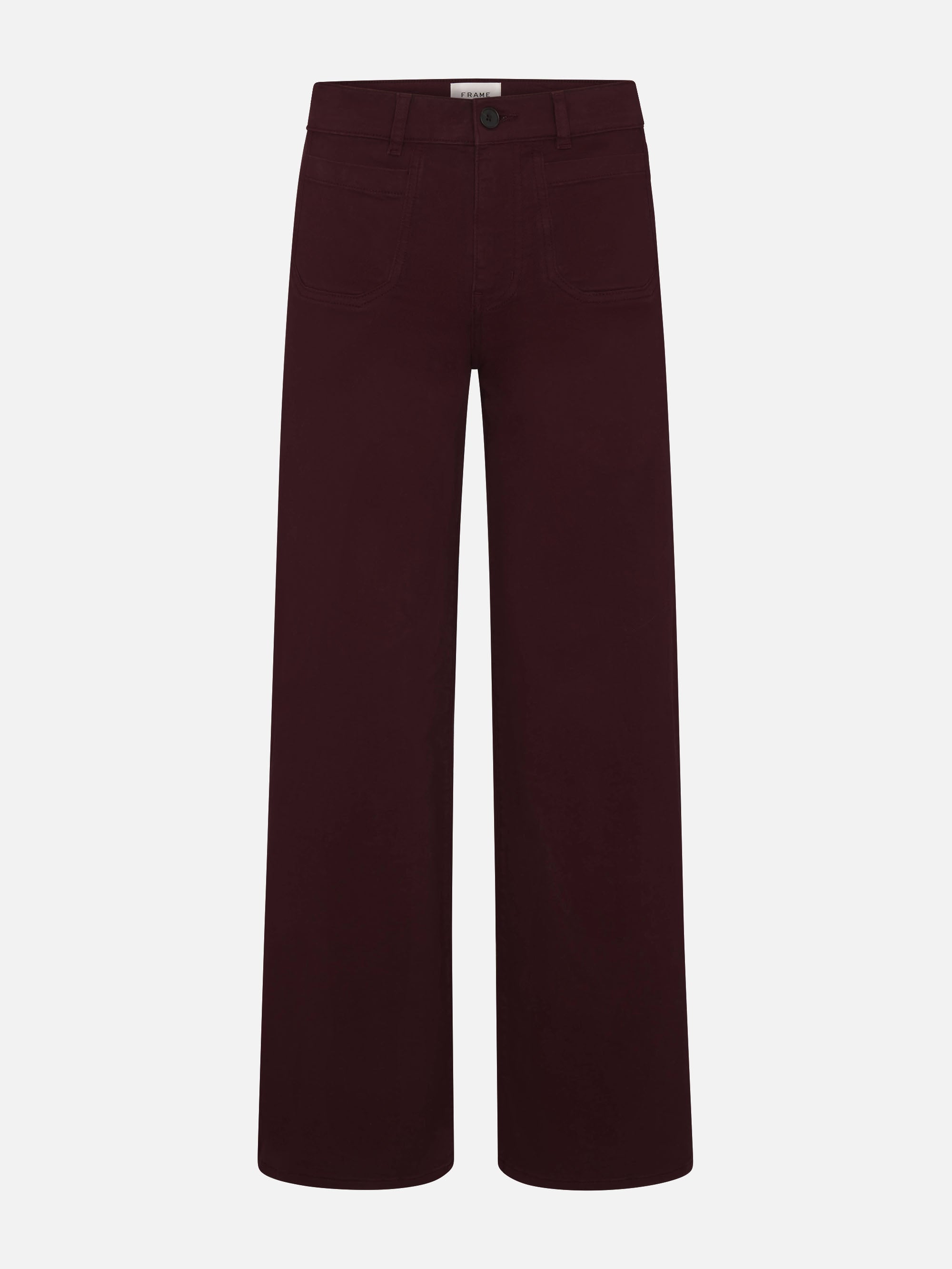 Frame Le Slim Palazzo Modernist Pocket Jeans In Red