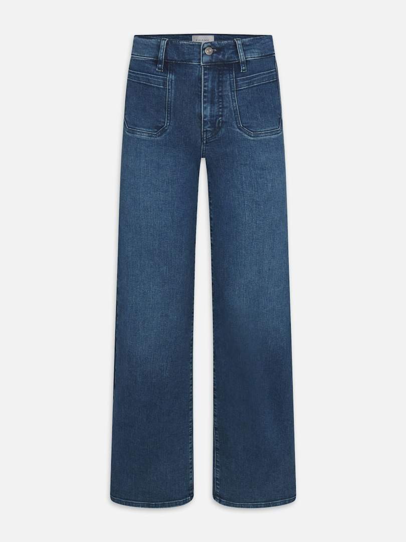 FRAME Women's Le Slim Palazzo Modernist Pocket Jeans Denim Size 29