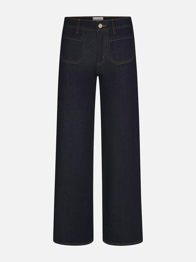 FRAME Women's Le Slim Palazzo Modernist Pocket Jeans Denim Size 33