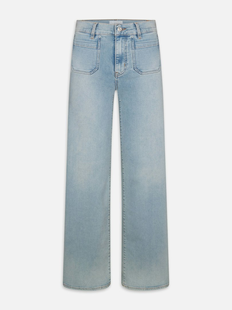 FRAME Women's Le Slim Palazzo Long Modernist Pocket Jeans Denim Size 23