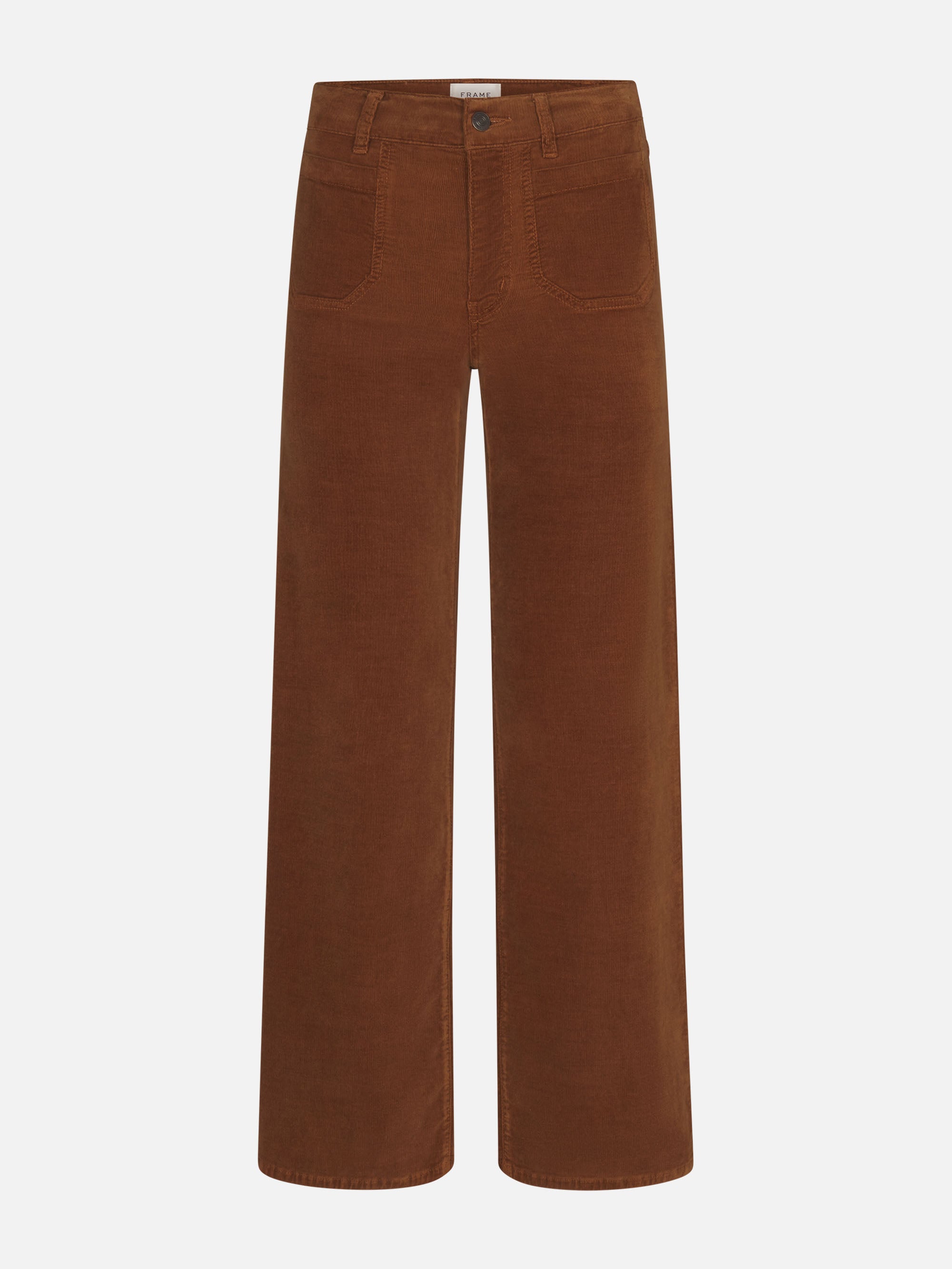 Frame Le Slim Palazzo Modernist Pocket Jeans In Brown