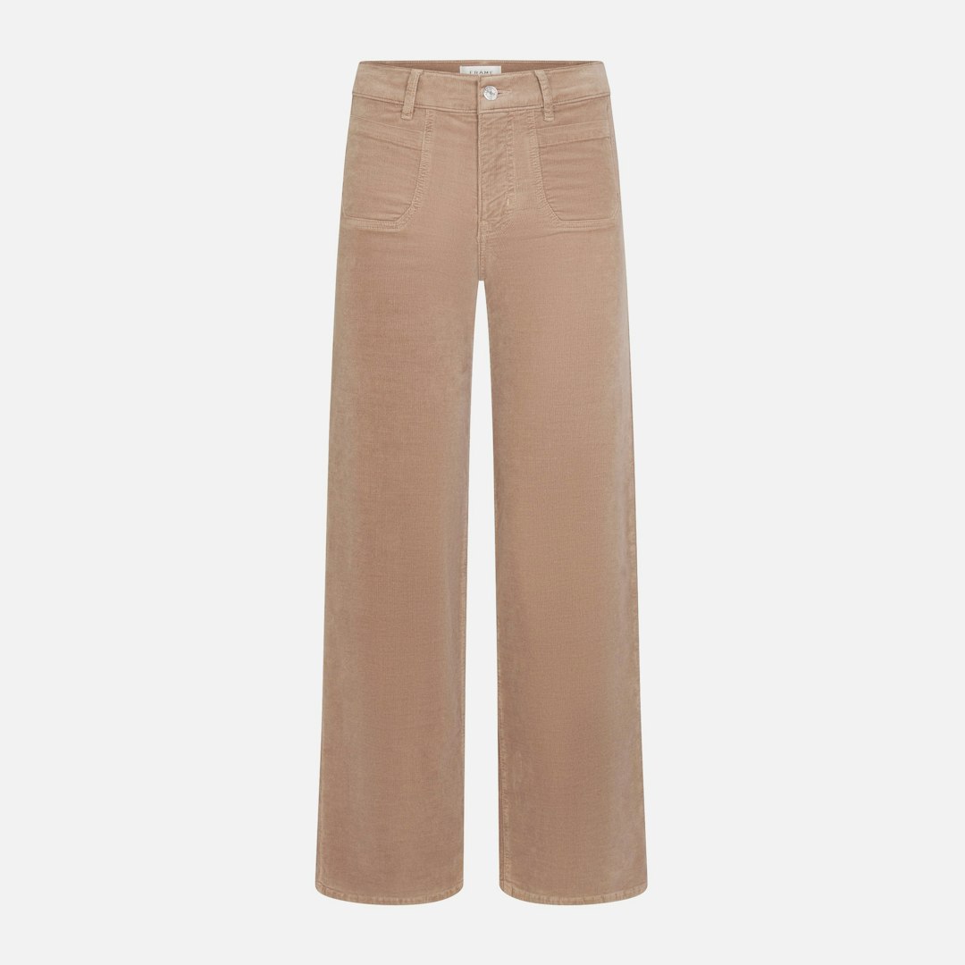 FRAME Women's Le Slim Palazzo Modernist Pocket Corduroy Pants Size 25