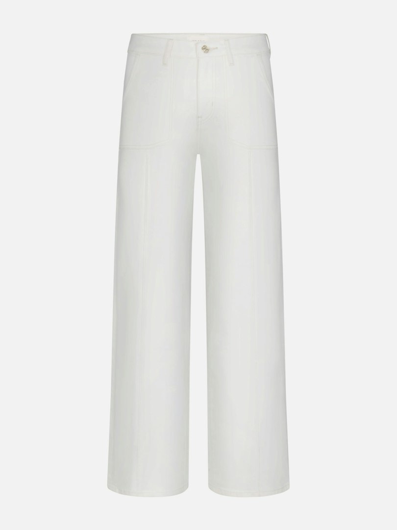FRAME Women's Le Slim Palazzo Pintuck Pocket Jeans Denim Size 33