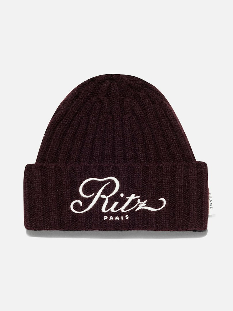FRAME Women's Ritz Cashmere Beanie Bordeaux