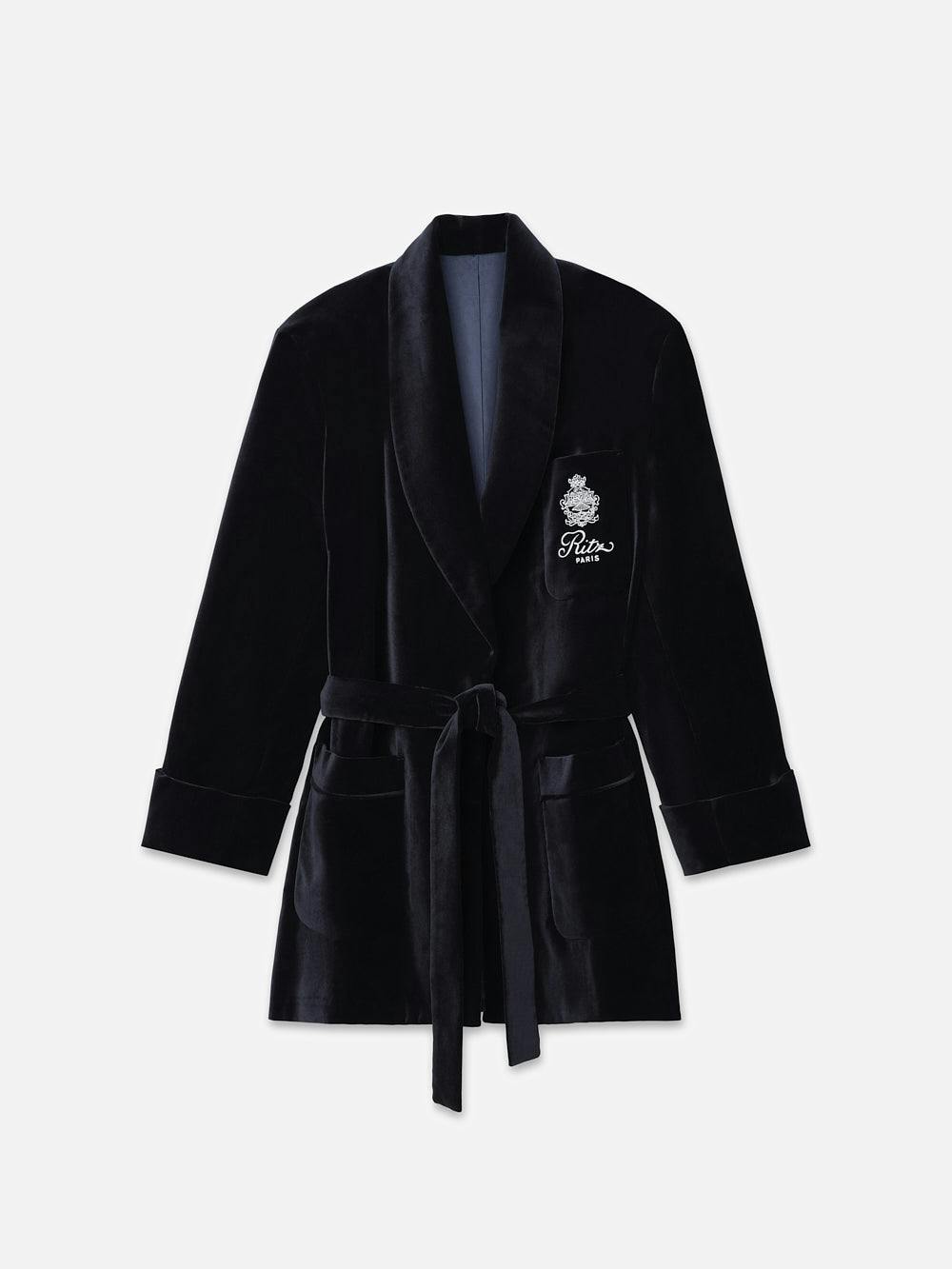 Ritz Women's Velvet Robe -- Navy – FRAME