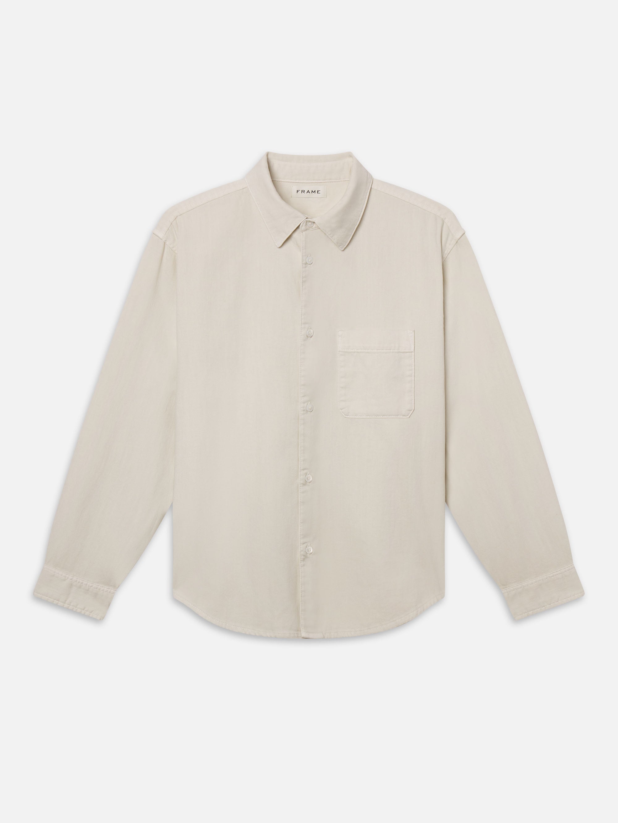 さらに100円引き◆MMLG◆87 WAFFLE SWEAT WAFFLE TEXTURED SHIRT WARM WHITE – FRAME