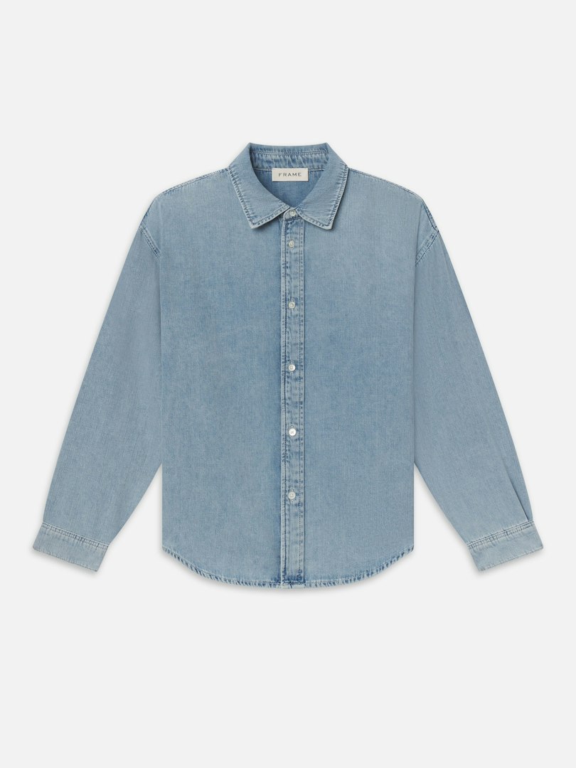 FRAME Men's Classic Denim Shirt Cotton Size XXL