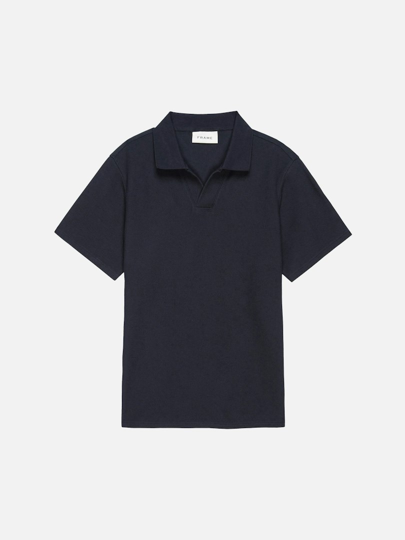 FRAME Men's Jacquard Polo Cotton Size Large