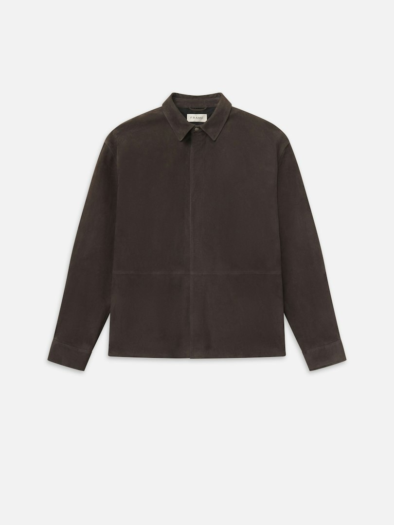 FRAME Men's Suede Shirt Leather Size Large