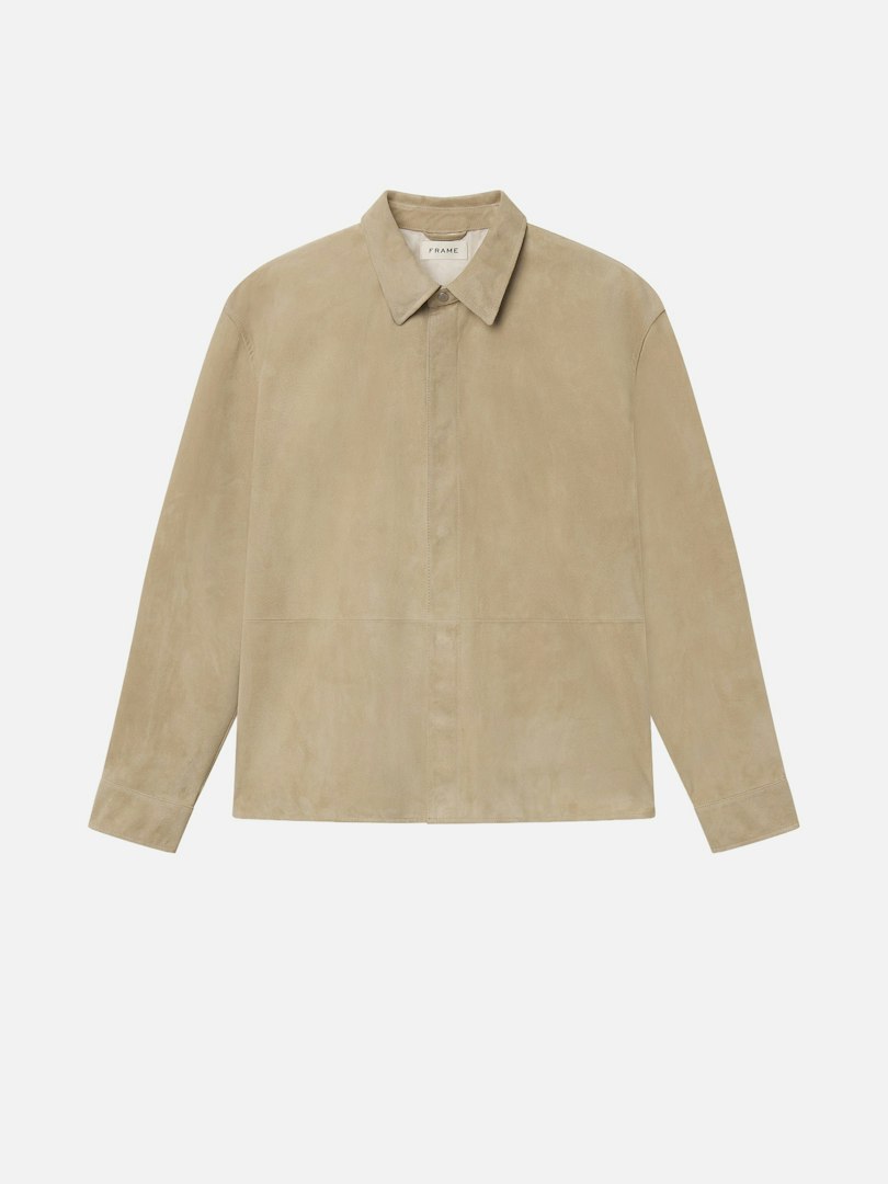 FRAME Men's Suede Shirt Leather Size Medium